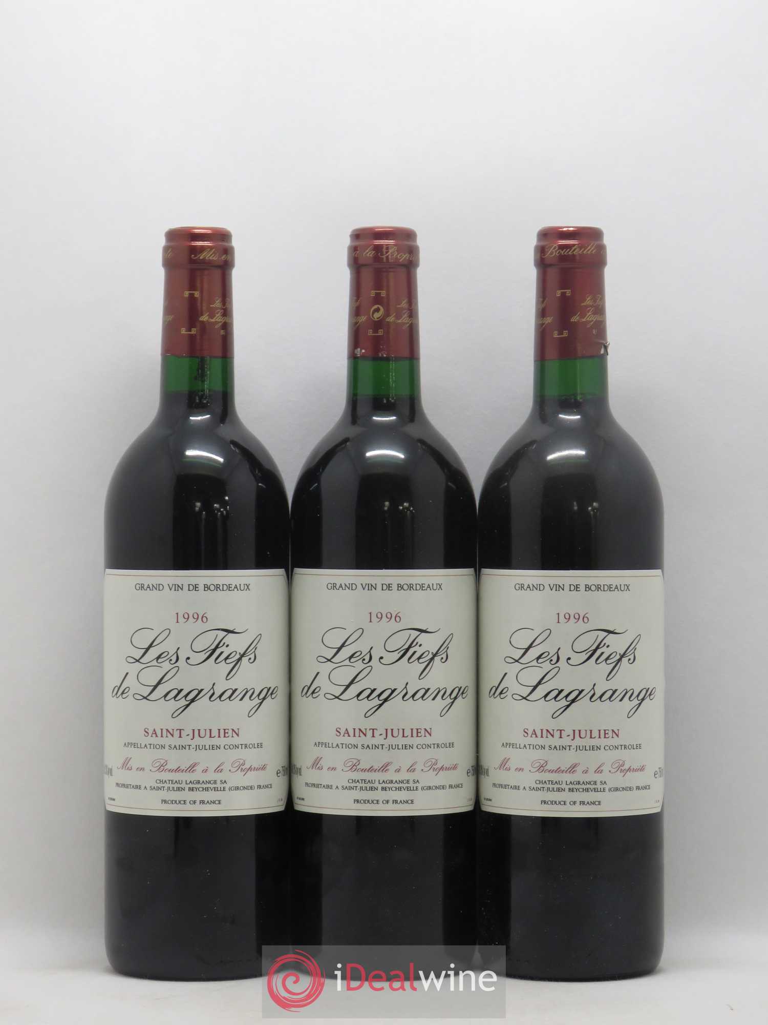 Les Fiefs de Lagrange Second Vin 1996 - Lot de 12 bouteilles - 1