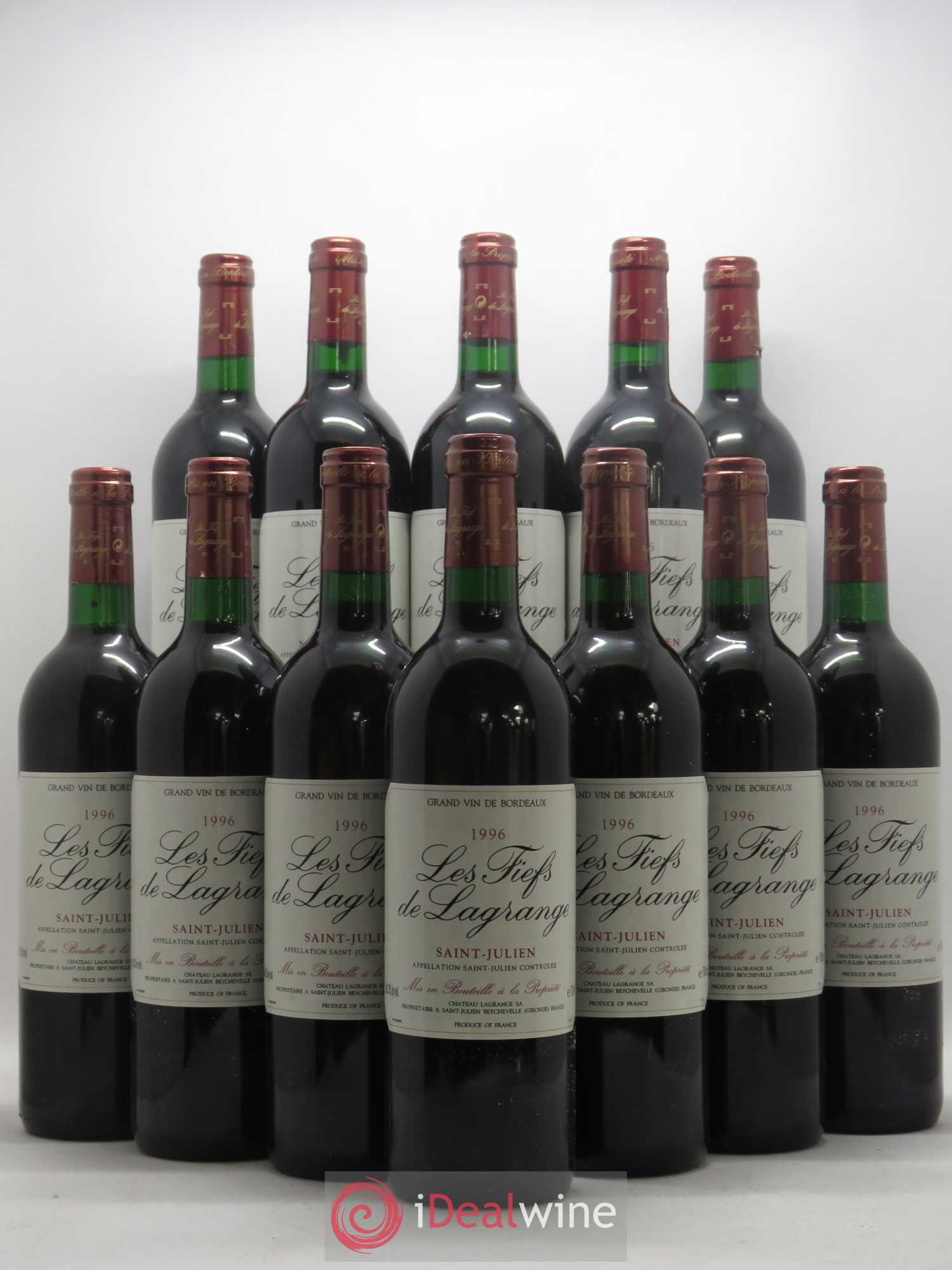 Les Fiefs de Lagrange Second Vin 1996 - Lot de 12 bouteilles - 0