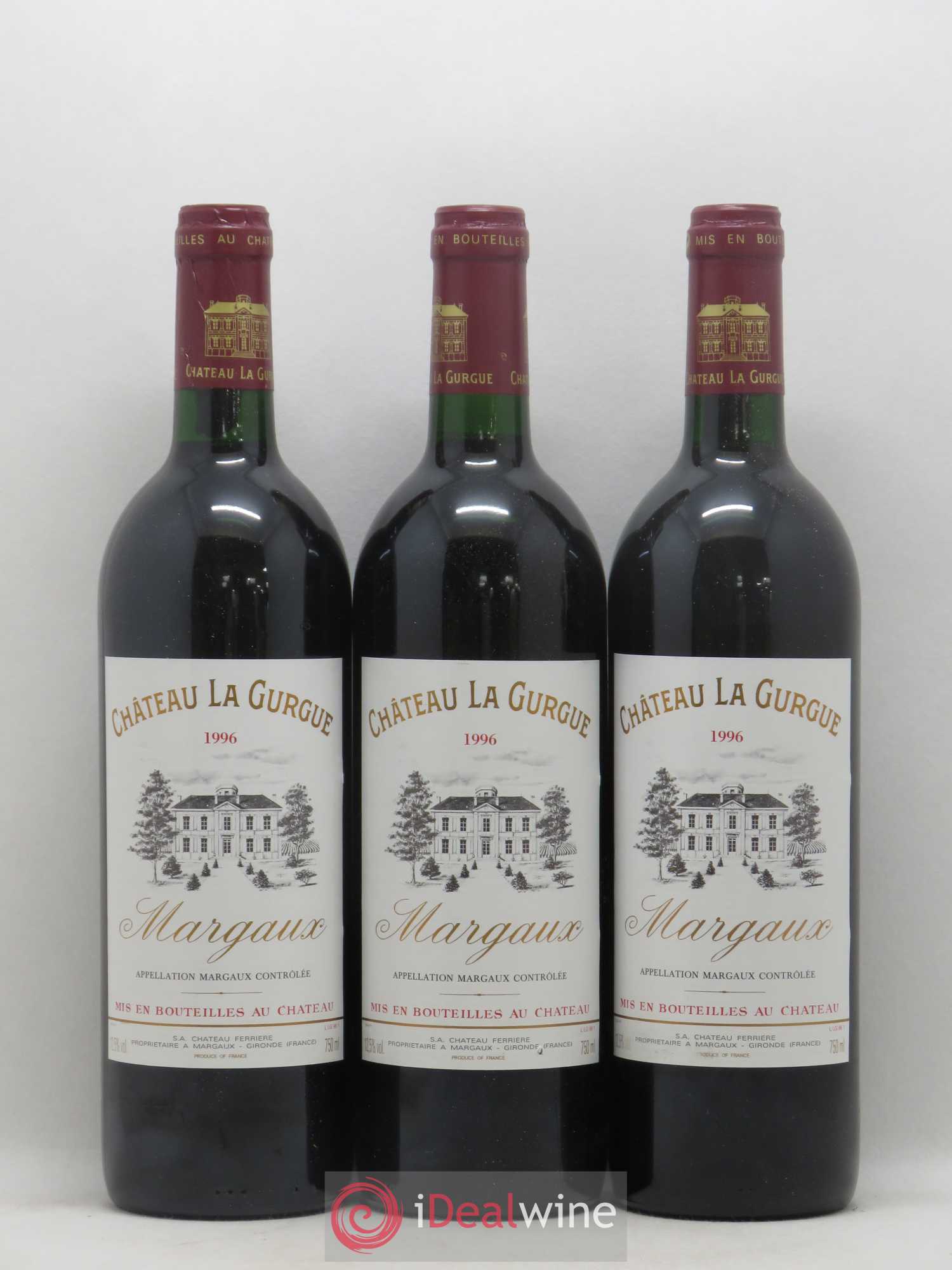 Château la Gurgue Cru Bourgeois 1996 - Lot de 12 bouteilles - 1