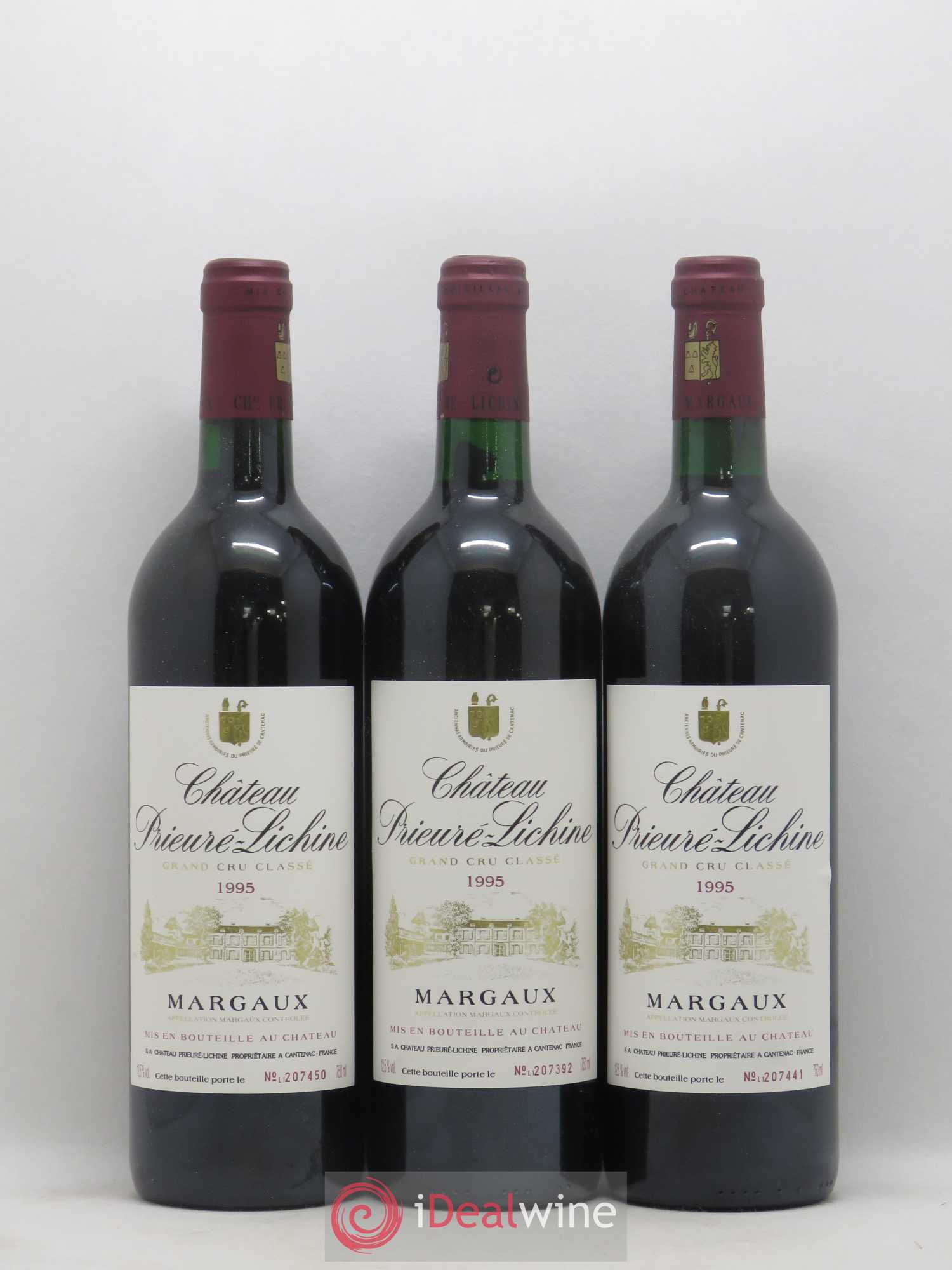 Château Prieuré Lichine 4ème Grand Cru Classé 1995 - Lot de 12 bouteilles - 1