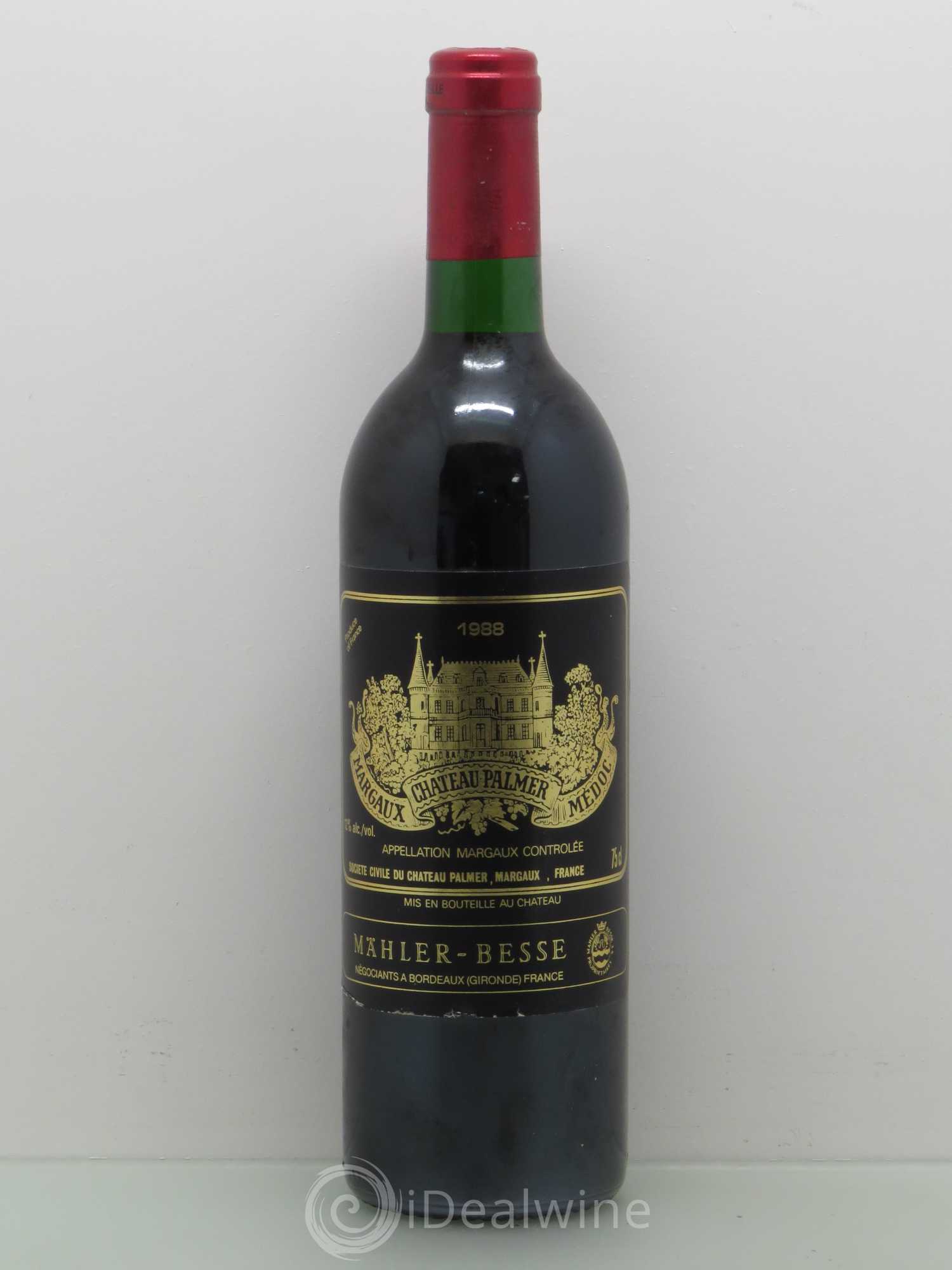 Château Palmer 3ème Grand Cru Classé 1988 - Lot de 1 bouteille - 0