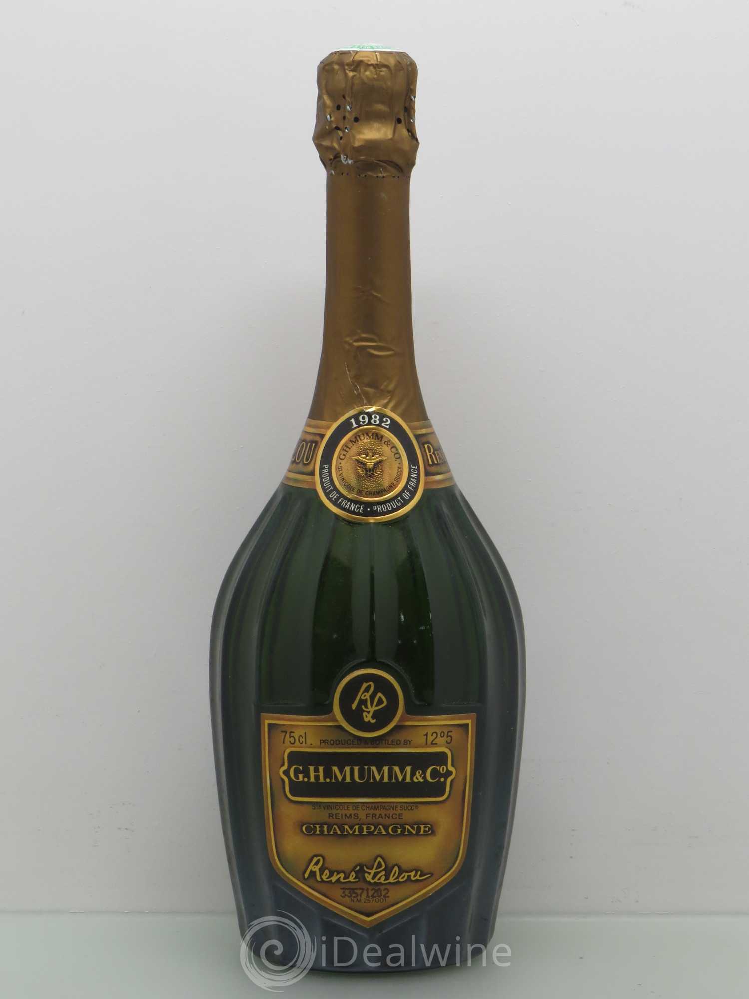 René Lalou Mumm 1982 - Posten von 1 Flasche - 0