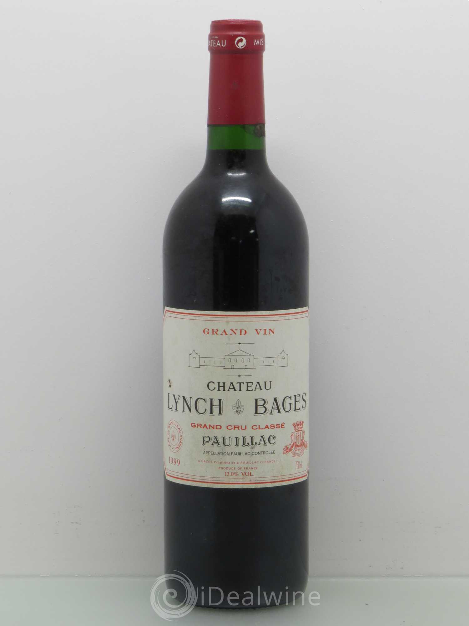 Château Lynch Bages 5ème Grand Cru Classé 1999 - Lot de 1 bouteille - 0