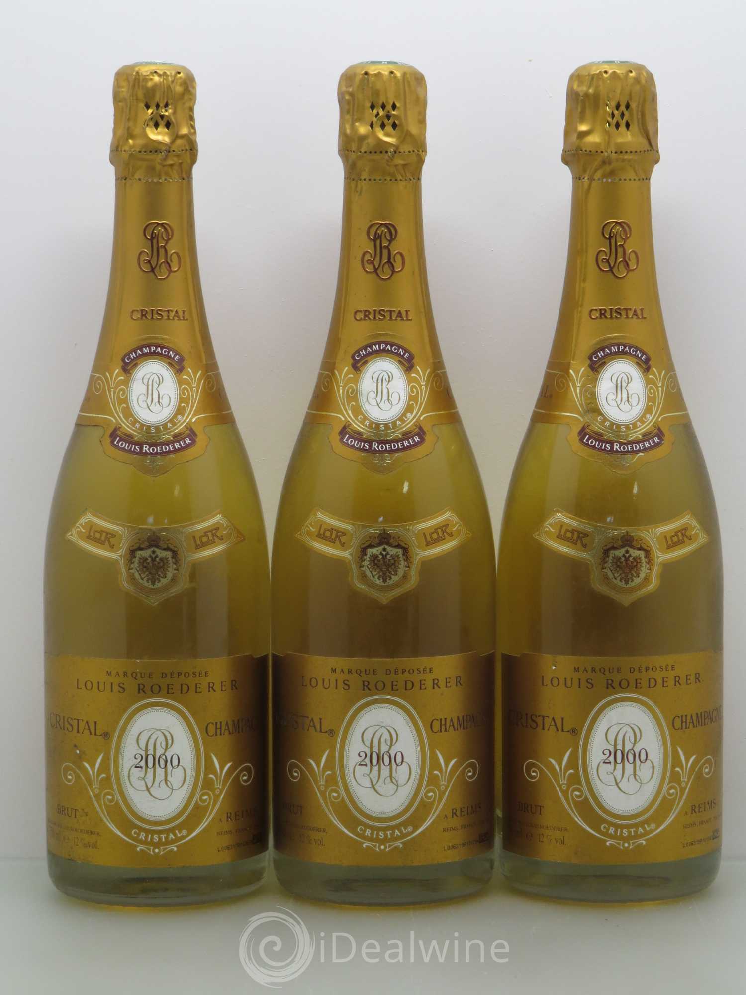 Cristal Louis Roederer 2000 - Lot de 3 bouteilles - 0