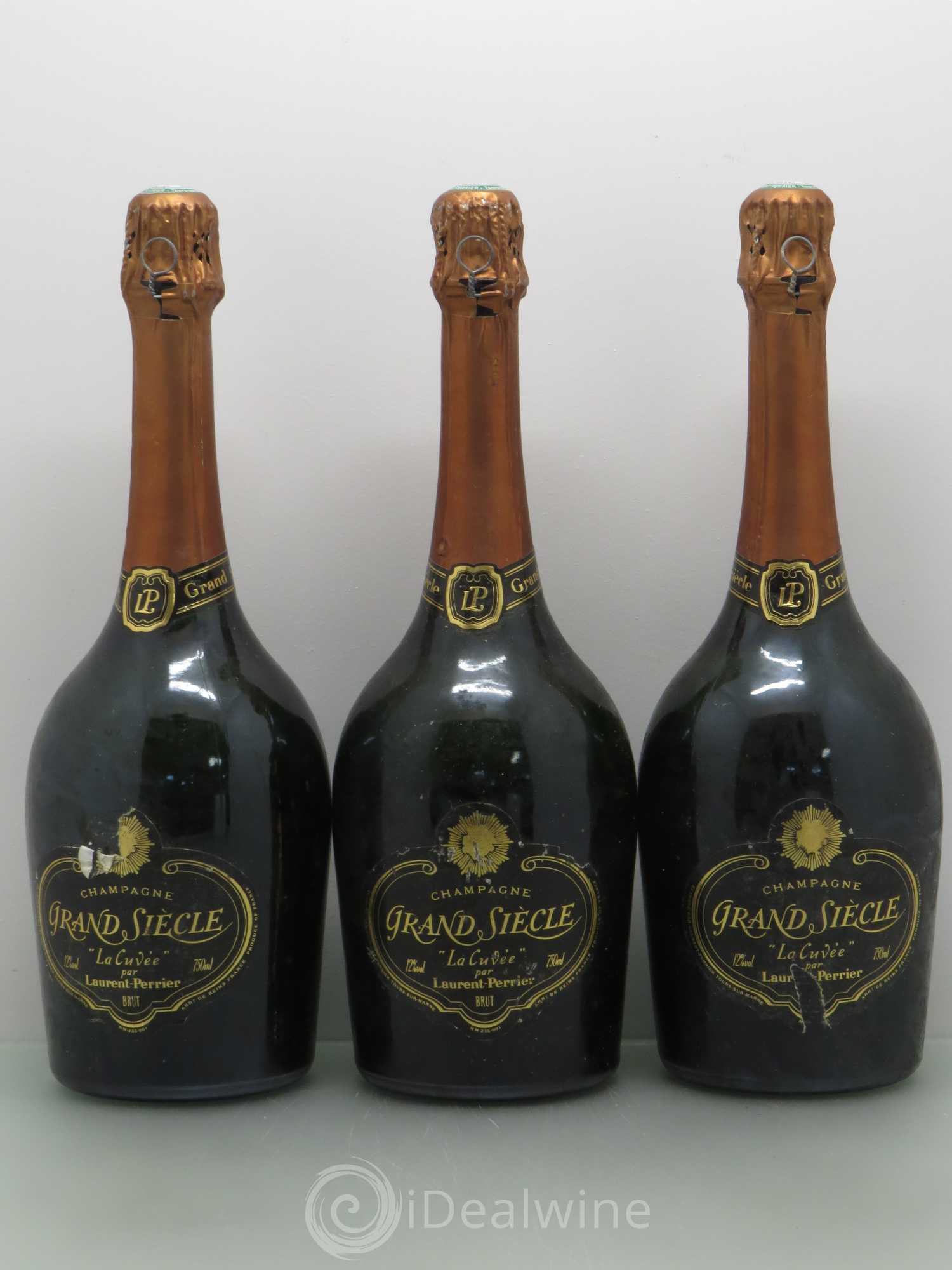 Grand Siècle Laurent Perrier La cuvee - Lot de 3 bouteilles - 0