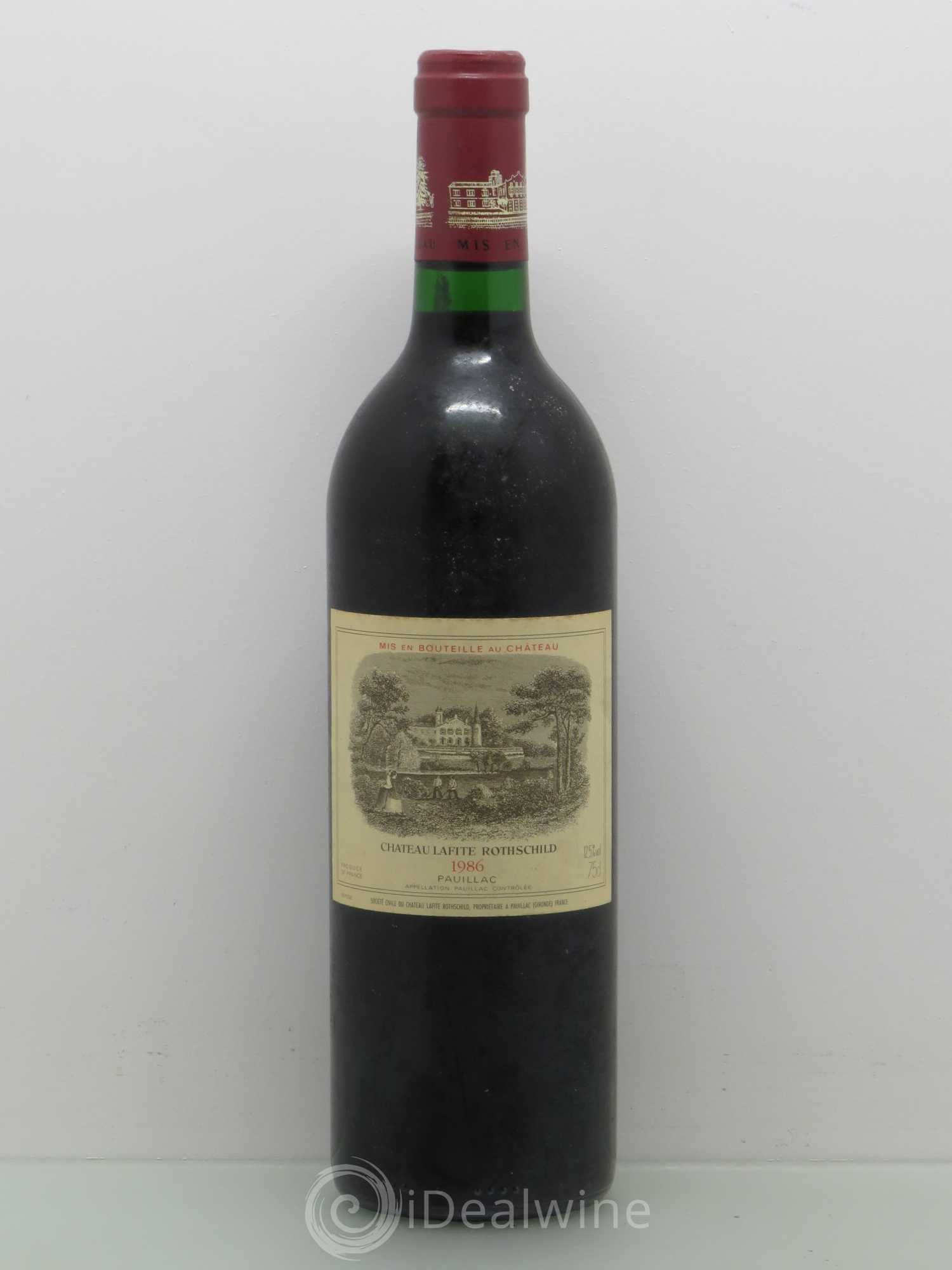 Château Lafite Rothschild 1er Grand Cru Classé 1986 - Lot de 1 bouteille - 0