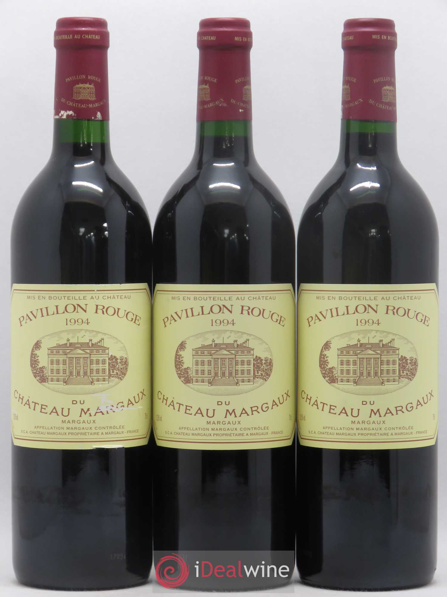 Pavillon Rouge du Château Margaux Second Vin 1994 - Lot de 3 bouteilles - 0
