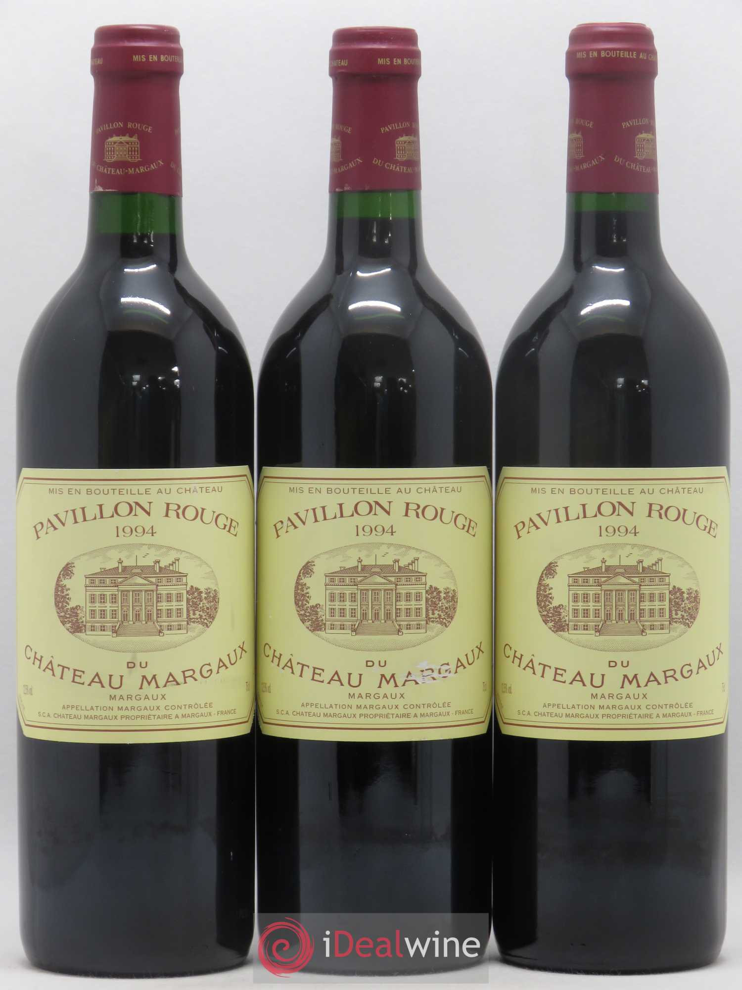 Pavillon Rouge du Château Margaux Second Vin 1994 - Lot de 3 bouteilles - 0