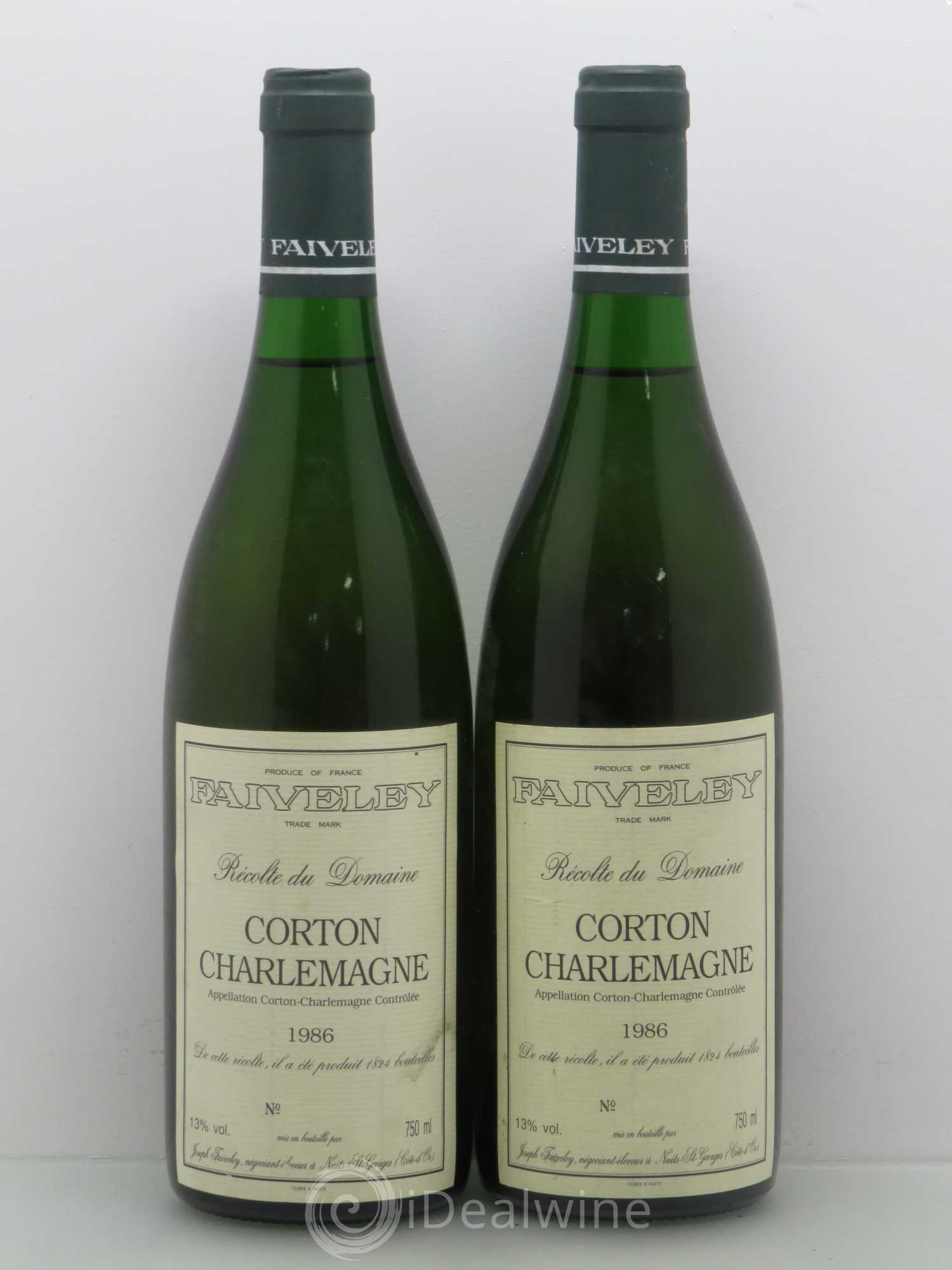 Corton-Charlemagne Grand Cru Faiveley 1986 - Lot de 2 bouteilles - 0