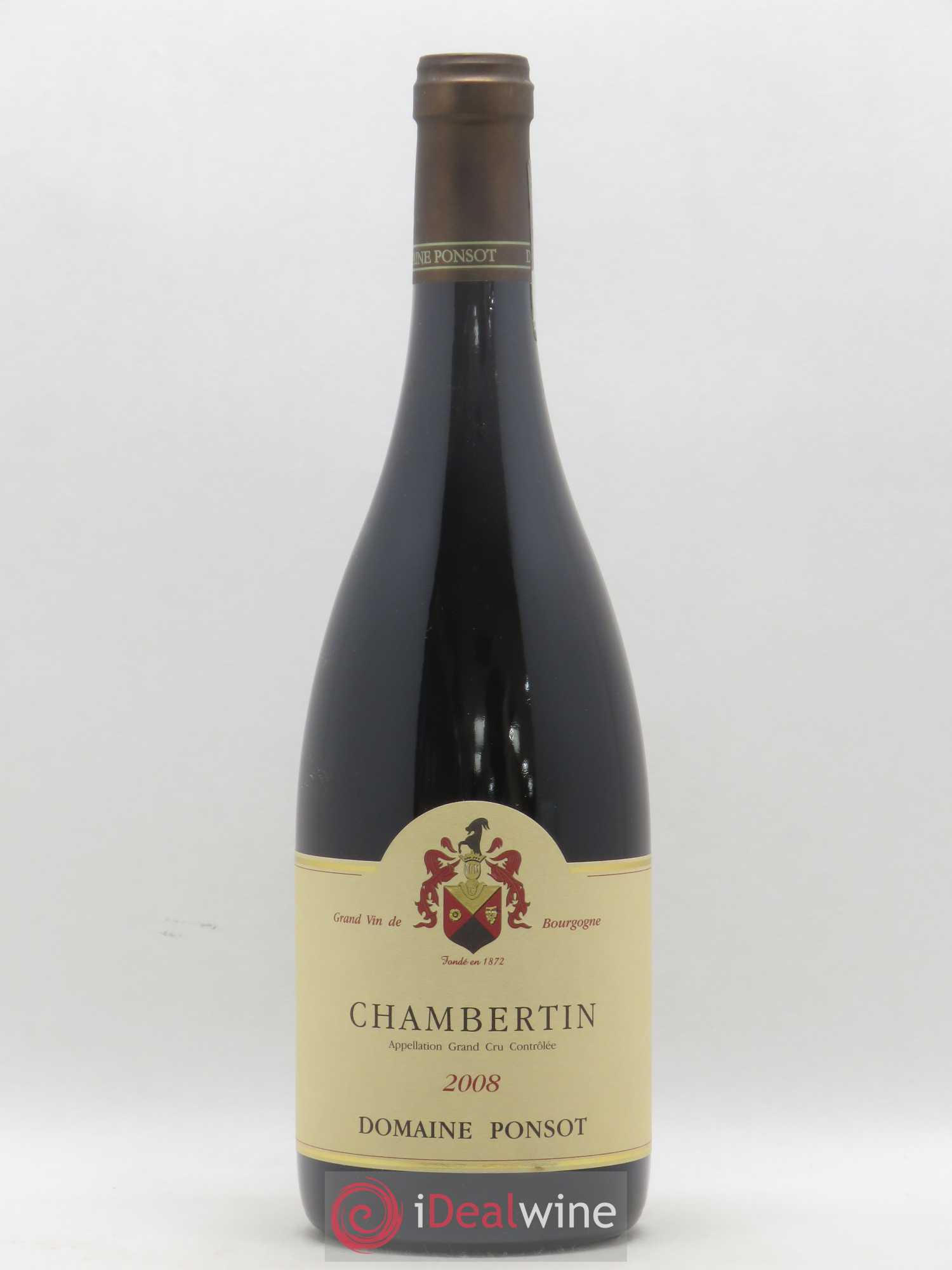 Chambertin Grand Cru Ponsot (Domaine) 2008 - Lot de 1 bouteille - 0