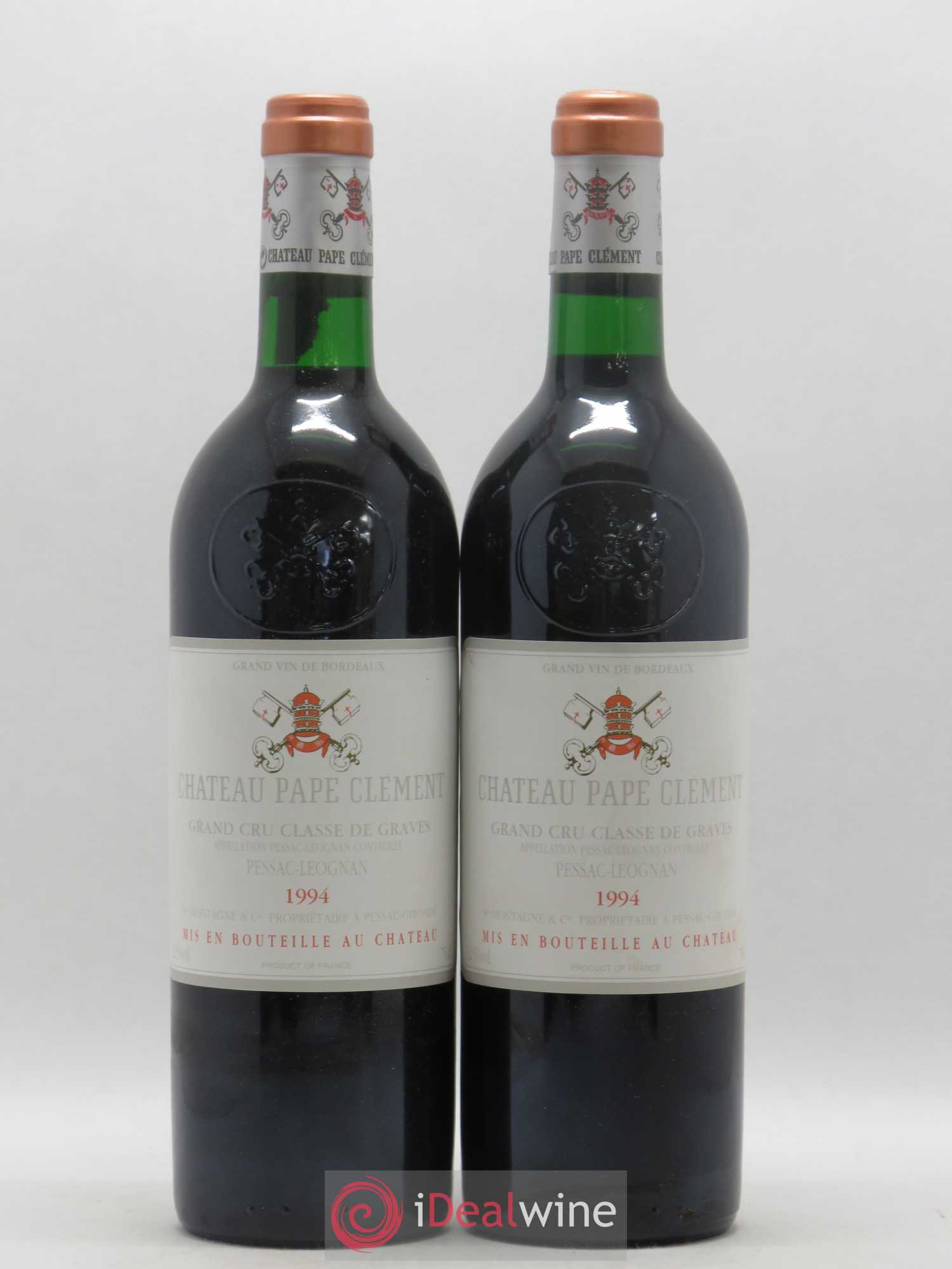 Château Pape Clément Cru Classé de Graves 1994 - Lot de 2 bouteilles - 0