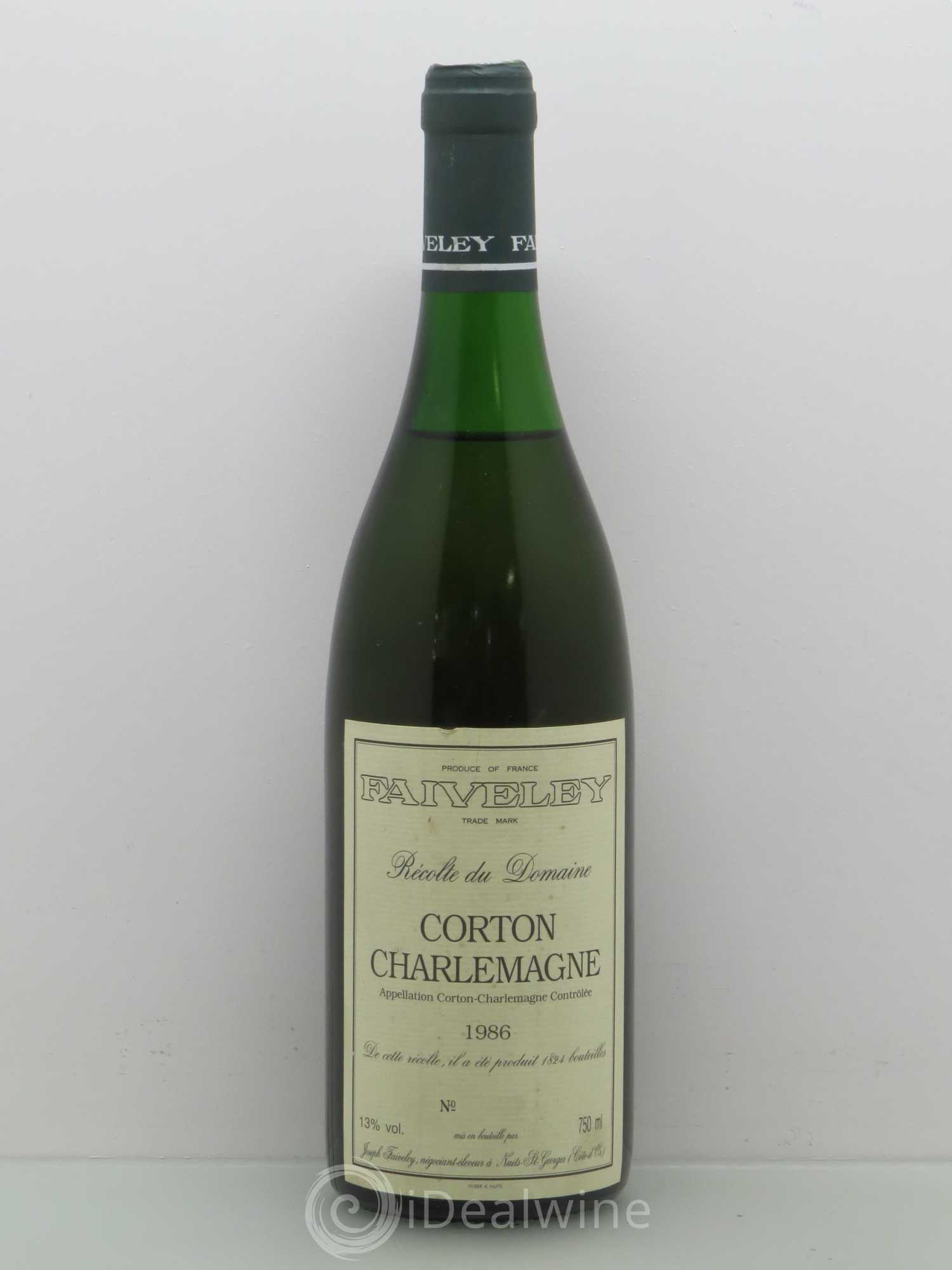 Corton-Charlemagne Grand Cru Faiveley 1986 - Lot de 1 bouteille - 0
