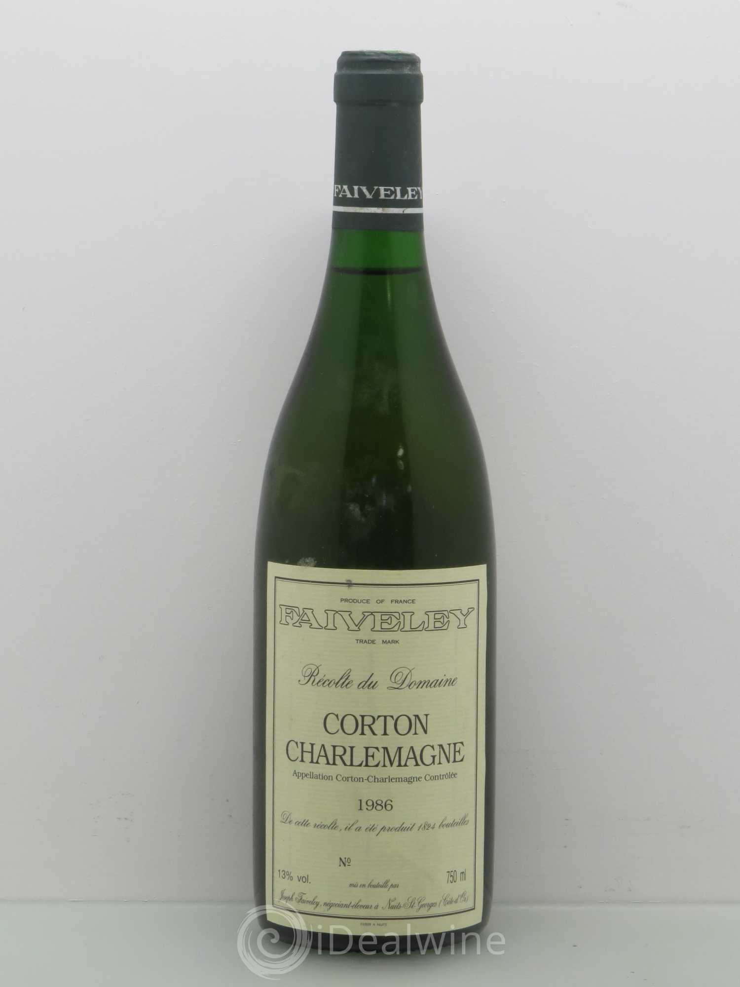 Corton-Charlemagne Grand Cru Faiveley 1986 - Lot de 1 bouteille - 0