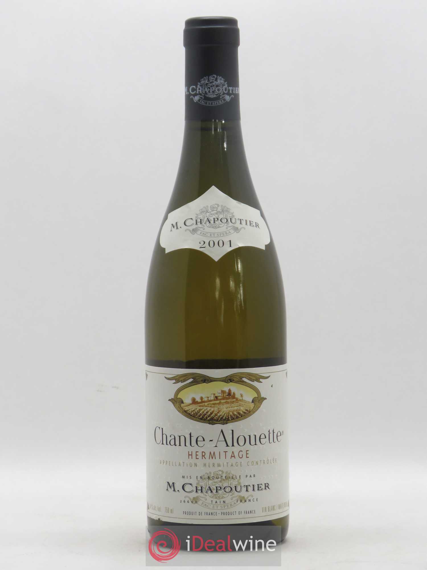 Hermitage Chante Alouette Chapoutier 2001 - Lot de 1 bouteille - 0