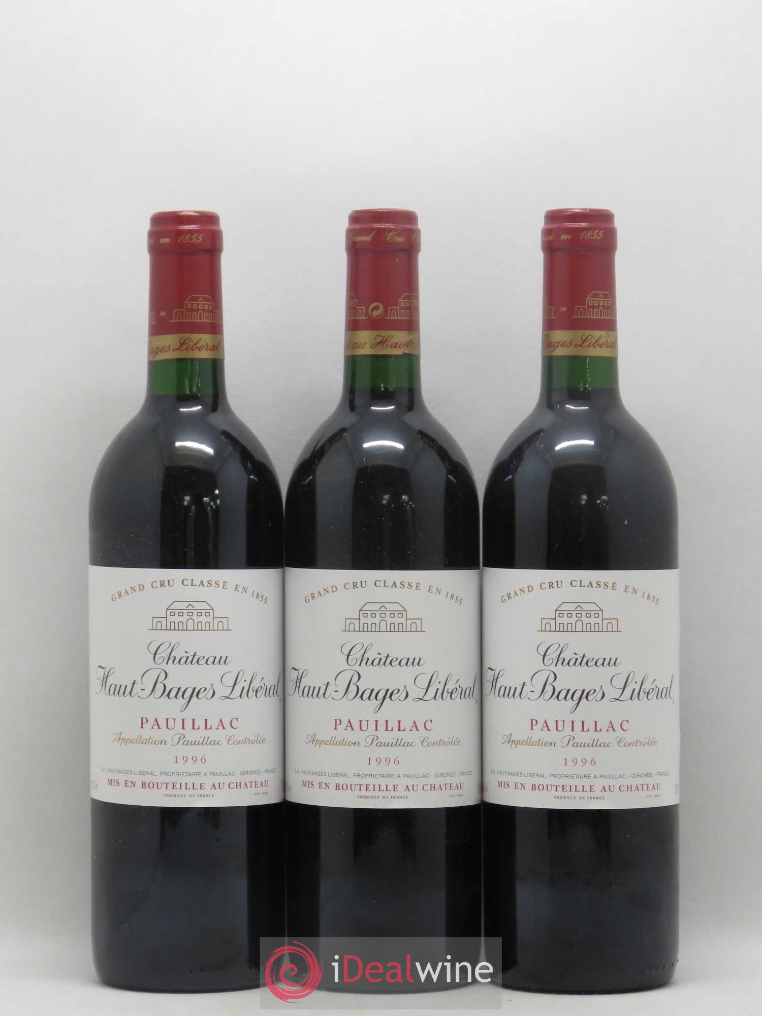 Château Haut Bages Libéral 5ème Grand Cru Classé 1996 - Lotto di 12 bottiglie - 3