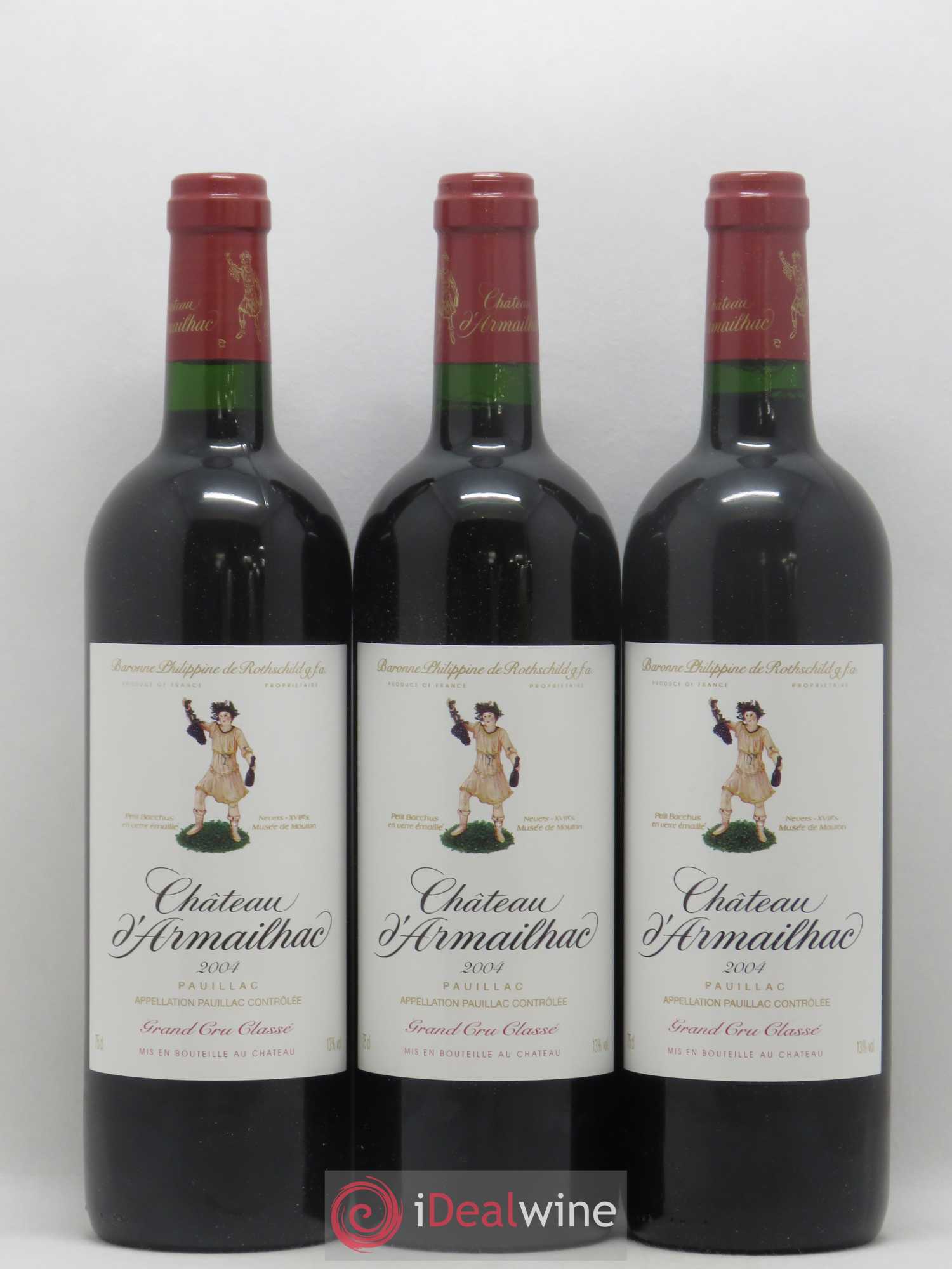 Château d' Armailhac - Mouton Baron(ne) Philippe 5ème Grand Cru Classé 2004 - Lot de 12 bouteilles - 2