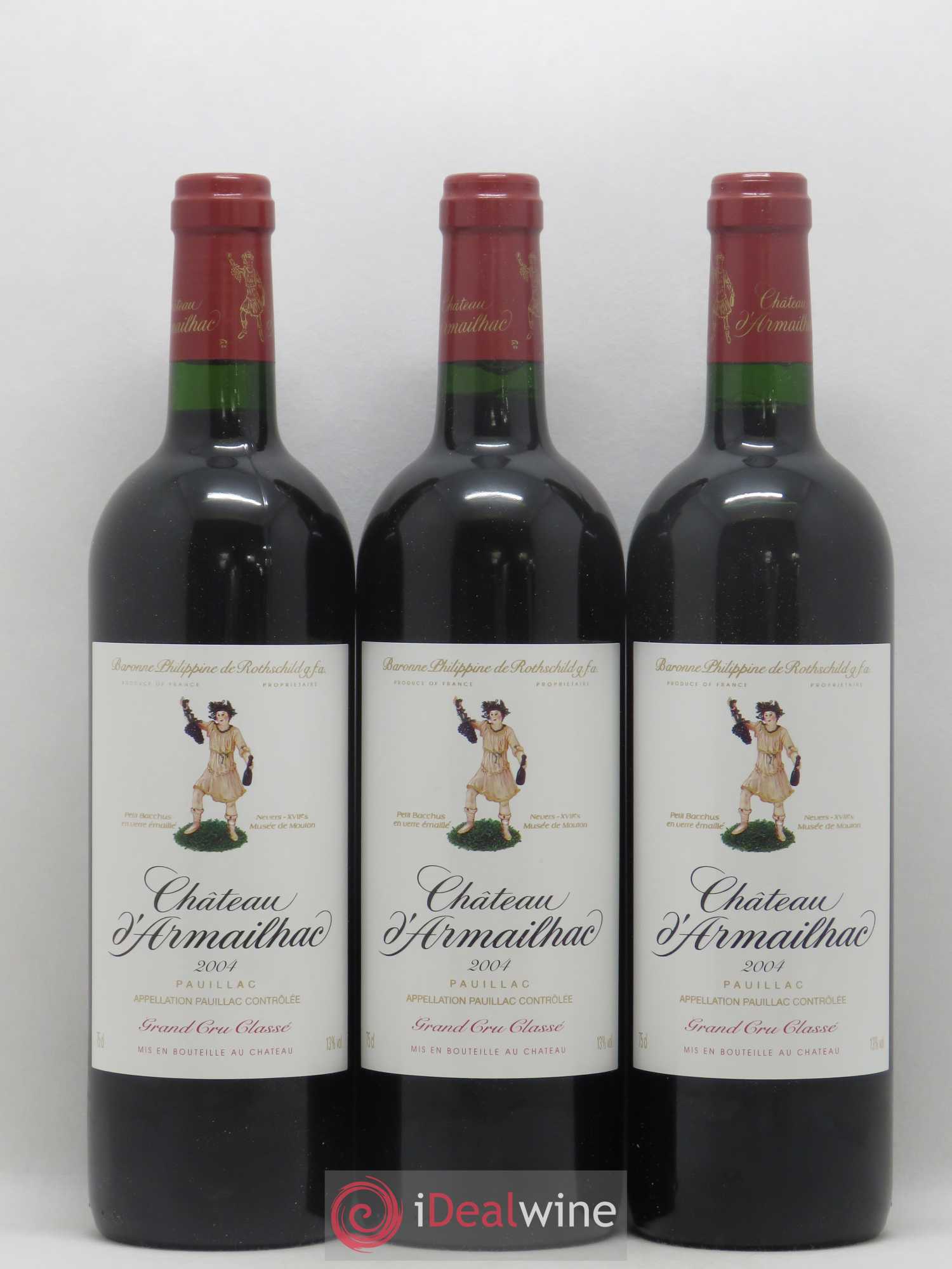 Château d' Armailhac - Mouton Baron(ne) Philippe 5ème Grand Cru Classé 2004 - Lot de 12 bouteilles - 4