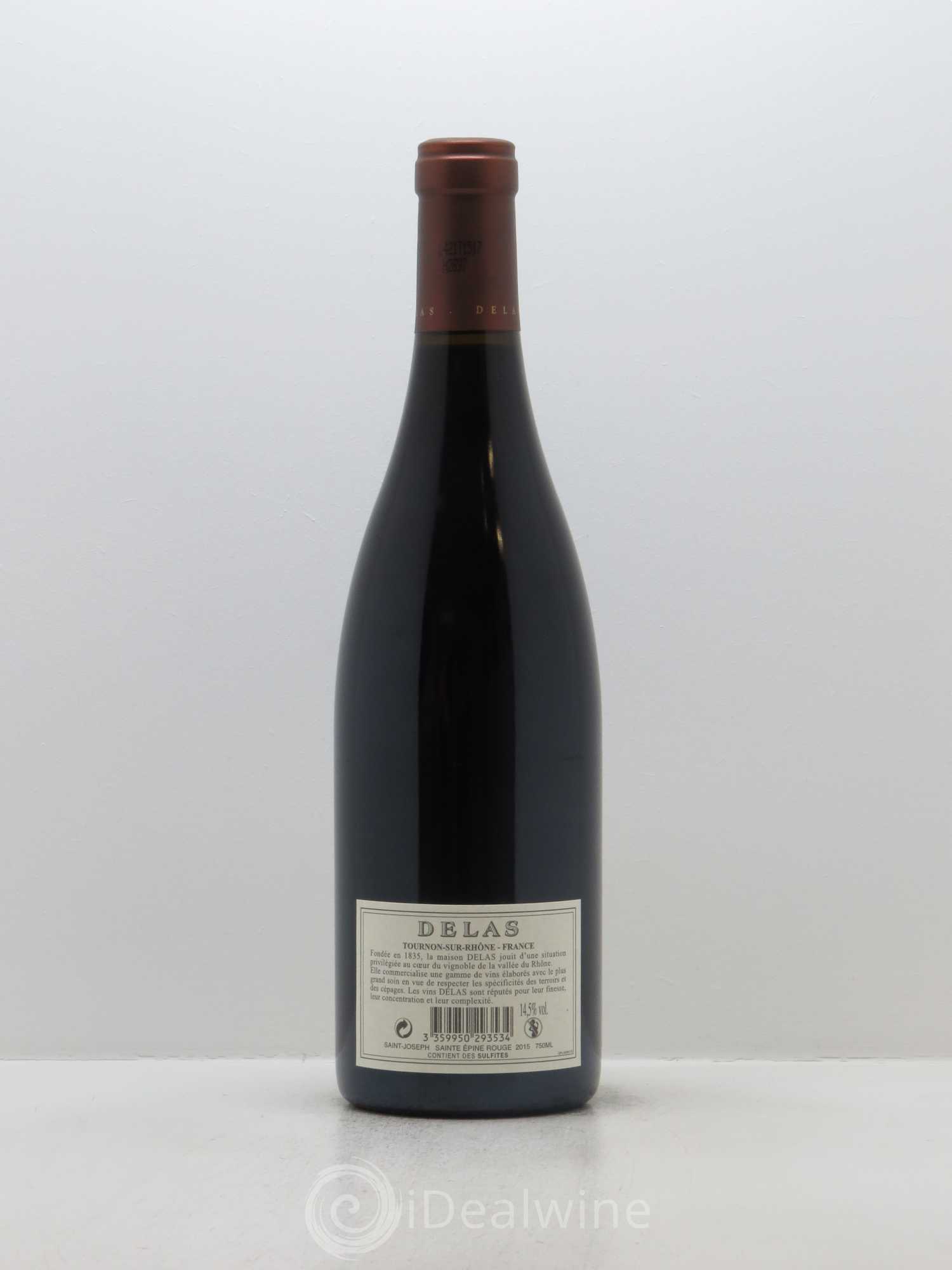 Saint-Joseph Sainte-Epine Delas Frères 2015 - Lot de 1 bouteille - 1