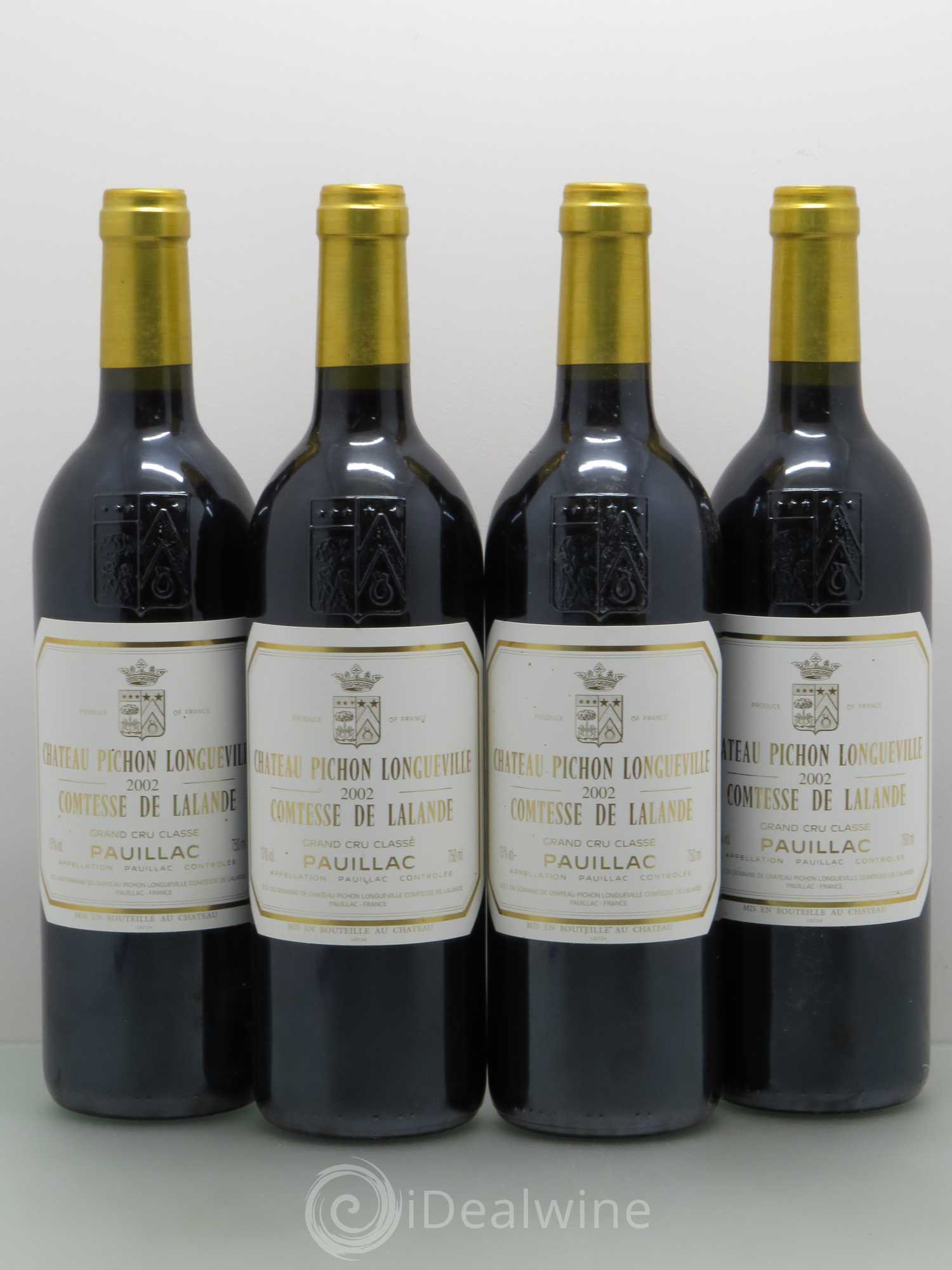 Château Pichon Longueville Comtesse de Lalande 2ème Grand Cru Classé 2002 - Lot de 4 bouteilles - 0