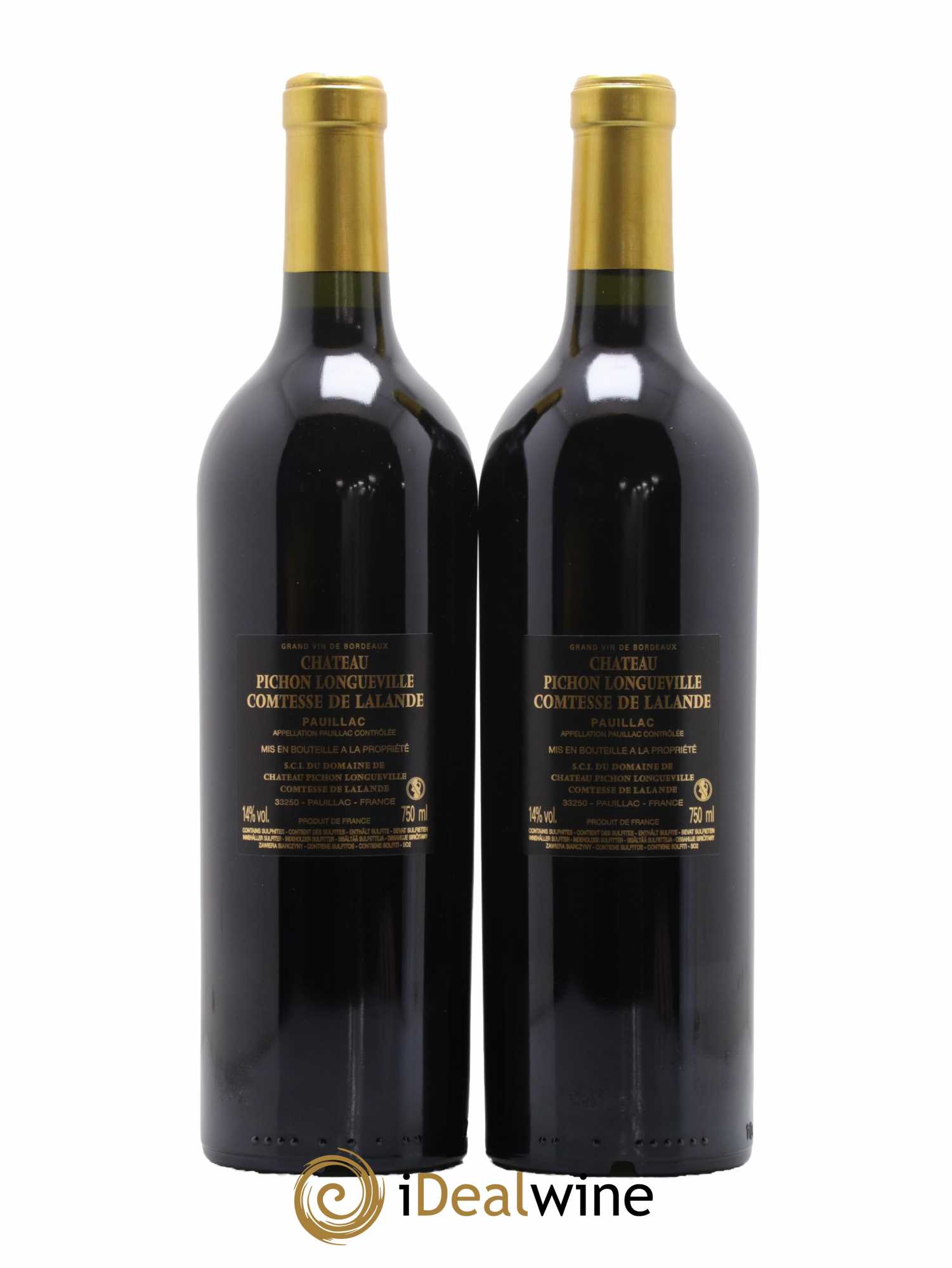 Château Pichon Longueville Comtesse de Lalande 2ème Grand Cru Classé 2019 - Lot de 2 bouteilles - 1