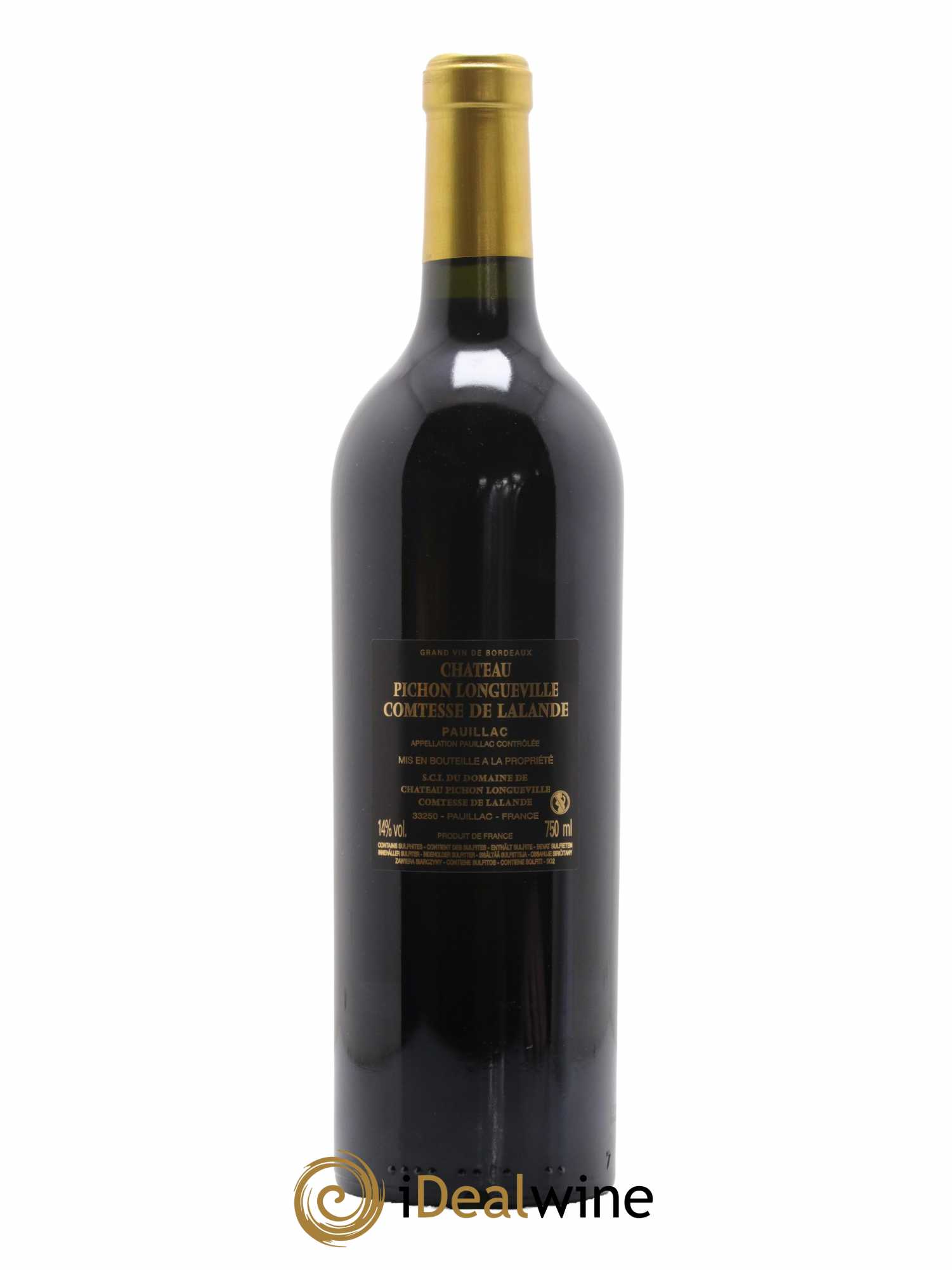 Château Pichon Longueville Comtesse de Lalande 2ème Grand Cru Classé 2019 - Lot de 1 bouteille - 1