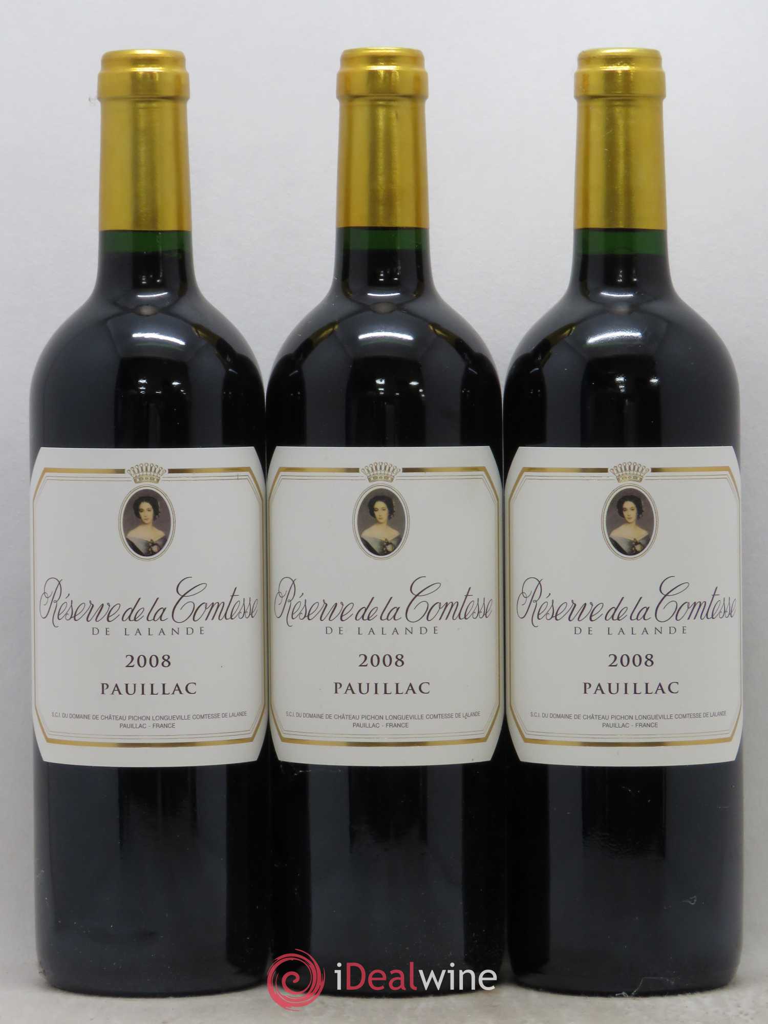 Réserve de la Comtesse Second Vin 2008 - Lot de 3 bouteilles - 0
