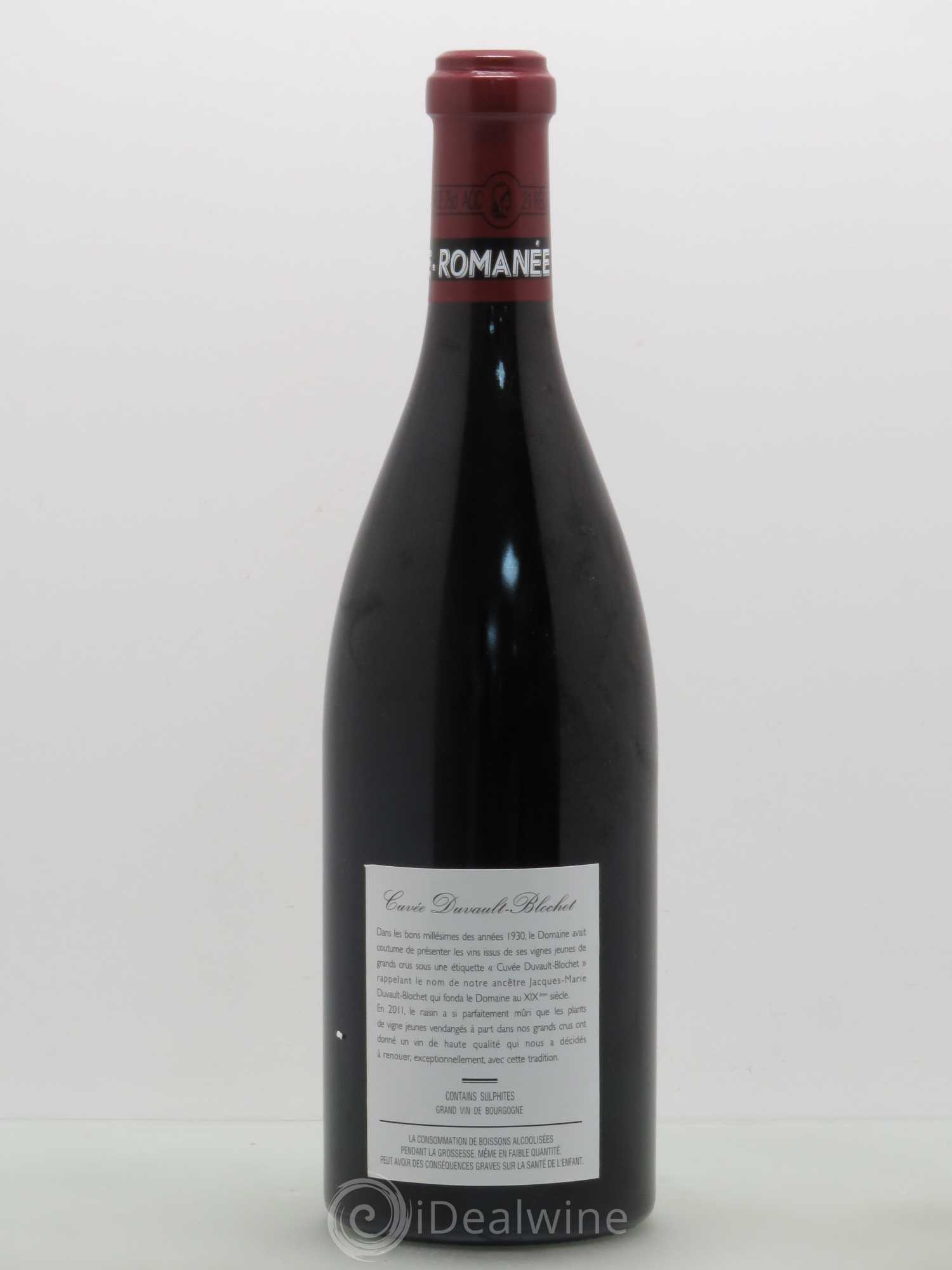 Vosne-Romanée 1er Cru Cuvée Duvault Blochet Domaine de la Romanée-Conti 2011 - Lot de 1 bouteille - 1