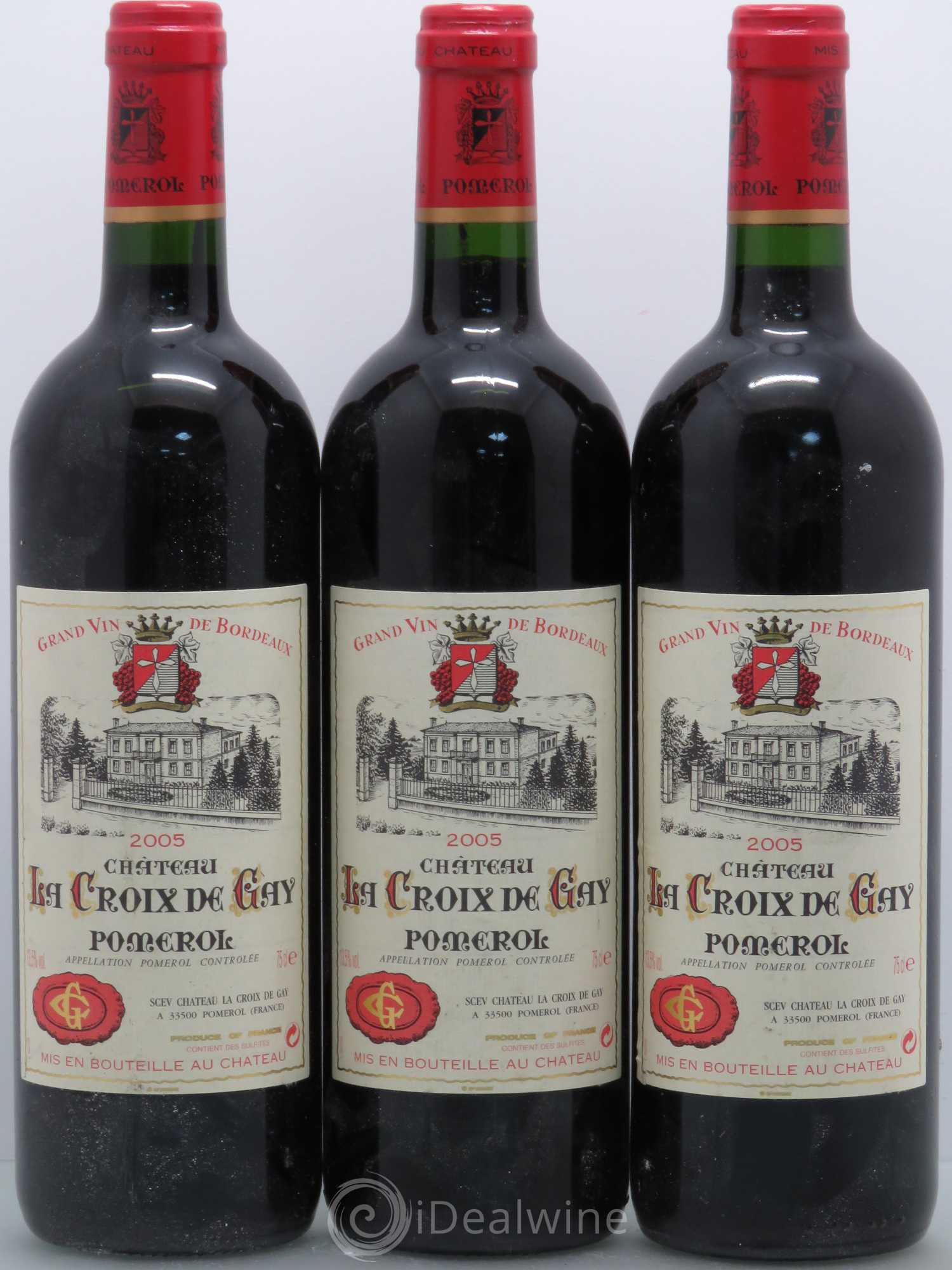 Château la Croix de Gay 2005 - Lot de 3 bouteilles - 0