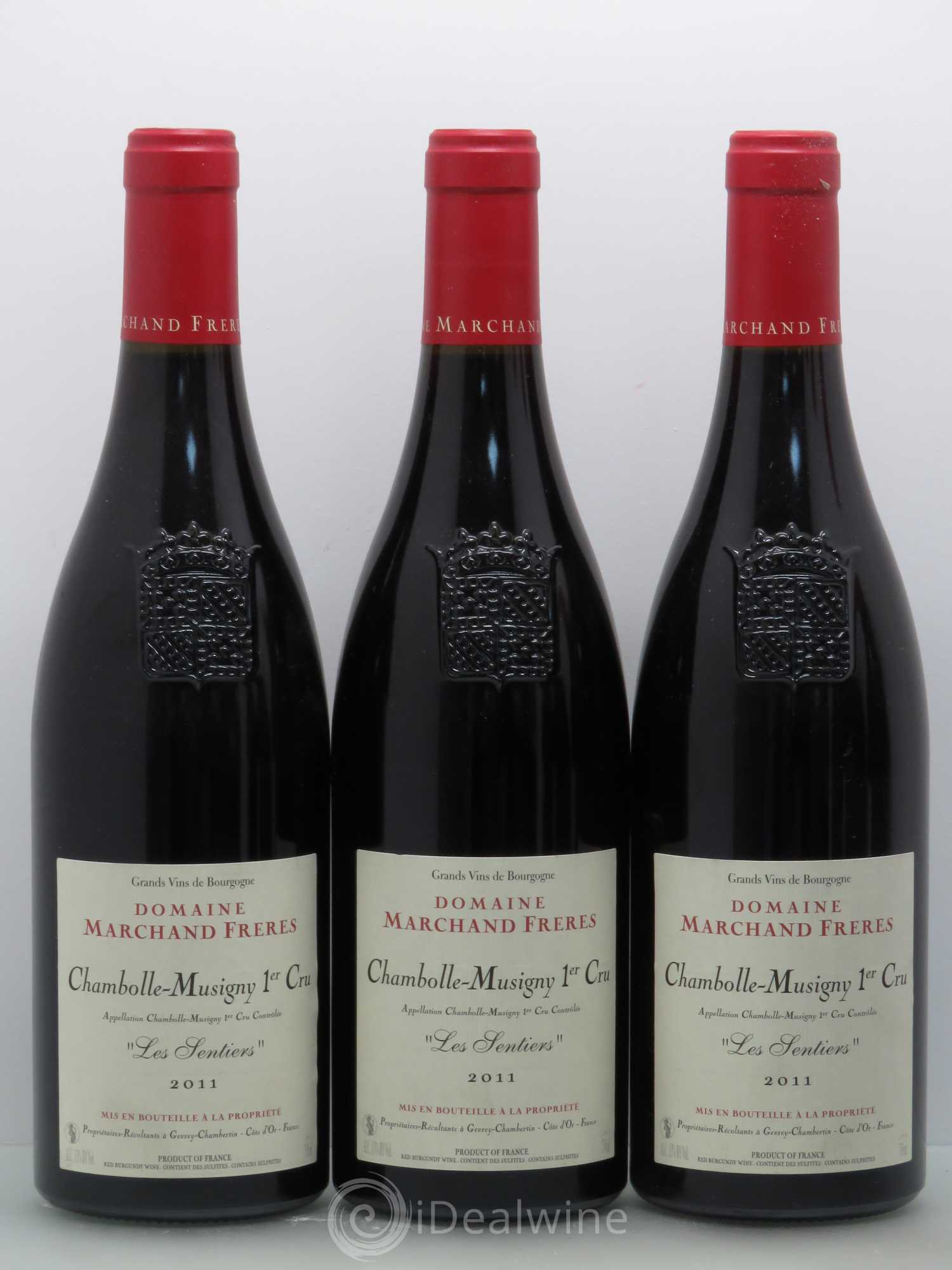 Chambolle-Musigny 1er Cru Les Sentiers Marchand 2011 - Posten von 6 Flaschen - 1