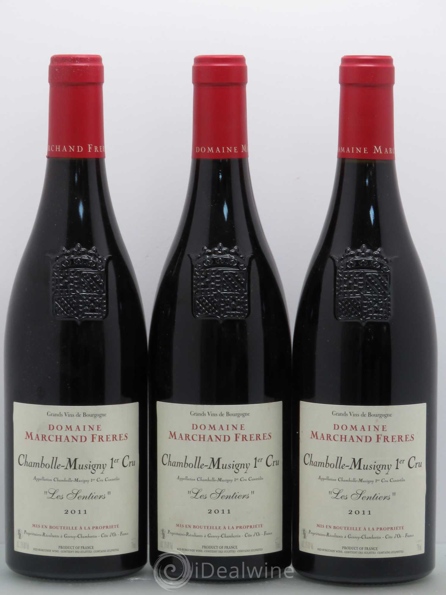Chambolle-Musigny 1er Cru Les Sentiers Marchand 2011 - Posten von 6 Flaschen - 2