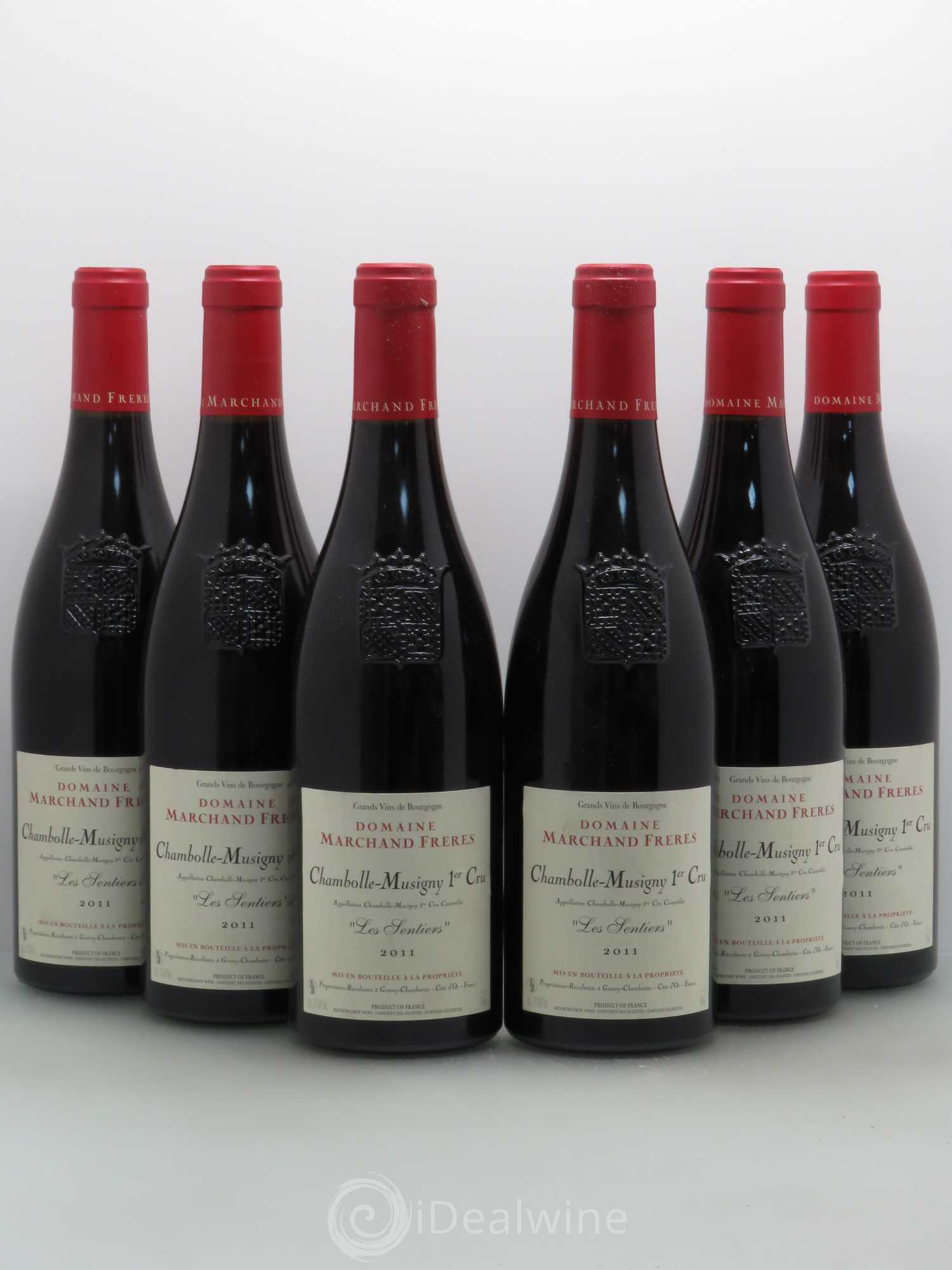 Chambolle-Musigny 1er Cru Les Sentiers Marchand 2011 - Posten von 6 Flaschen - 0