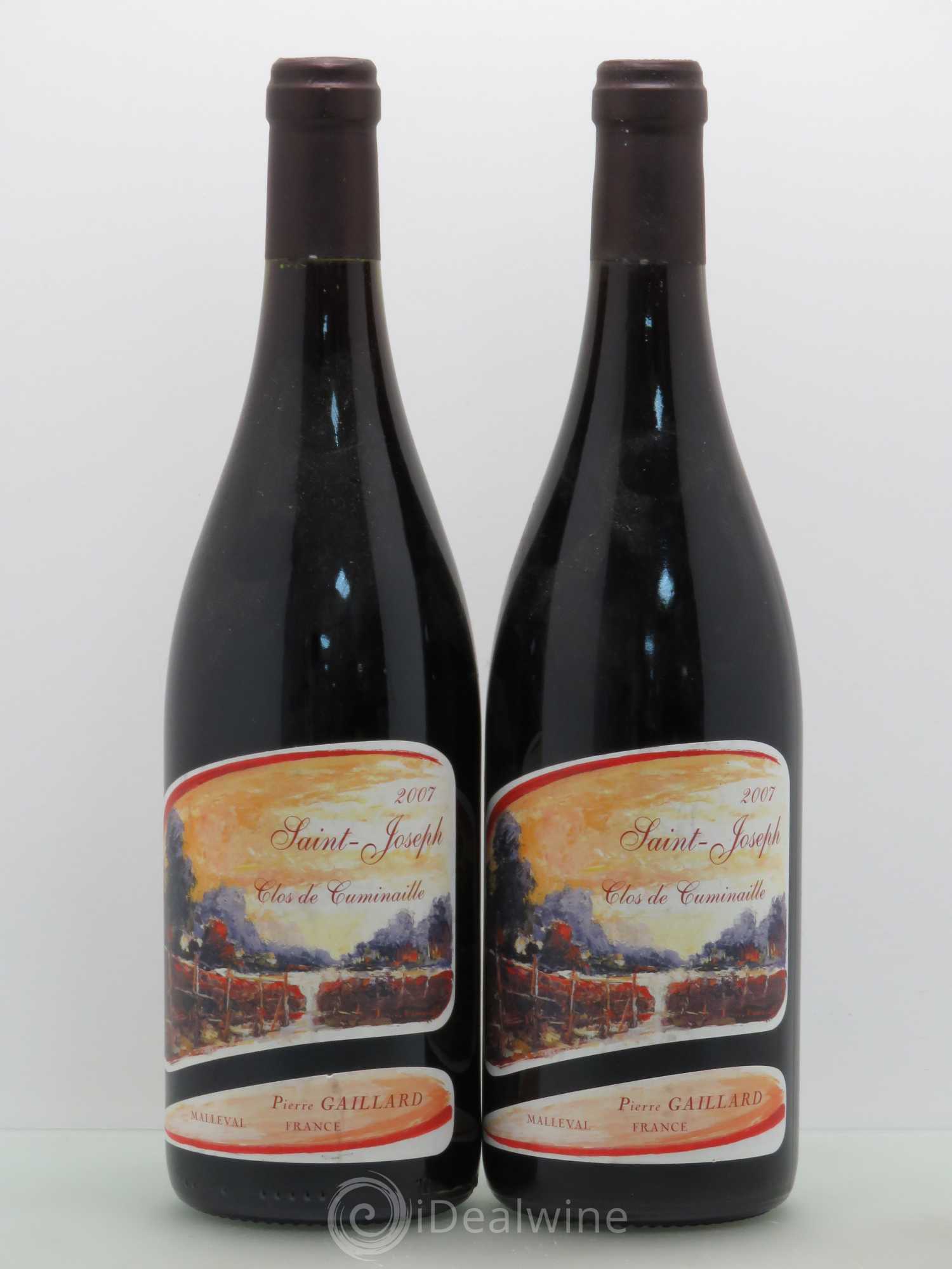 Saint-Joseph Clos des Cuminailles - Gaillard Pierre 2007 - Posten von 2 Flaschen - 0