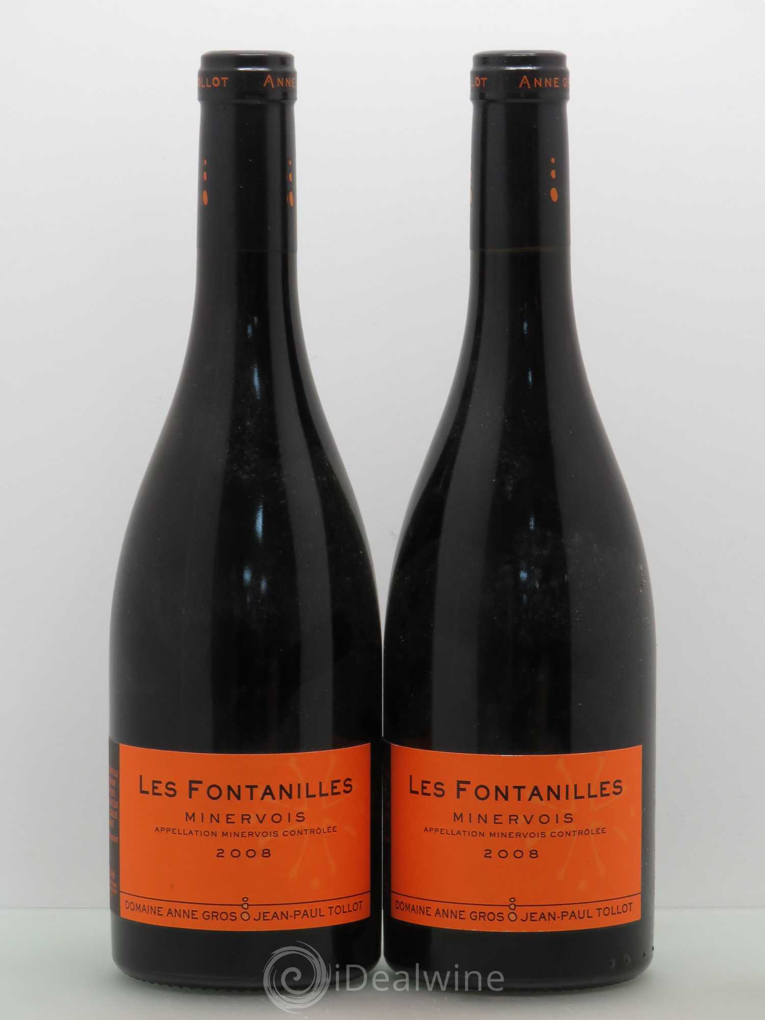 Minervois Les Fontanilles - Anne Gros. JP Tollot 2008 - Posten von 2 Flaschen - 0