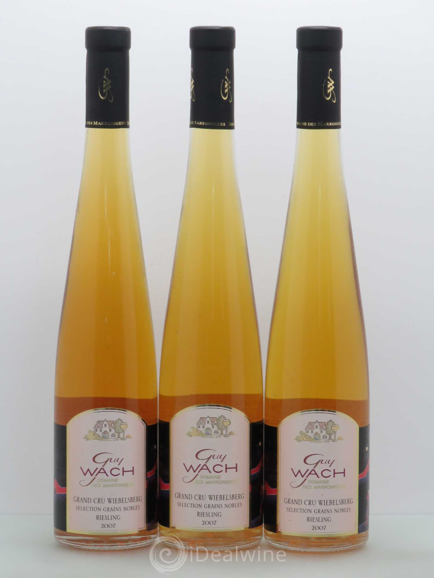 Riesling Sélection de Grains Nobles Wiebelsberg Guy Wach (50cl) 2007 - Posten von 3 Flaschen - 0