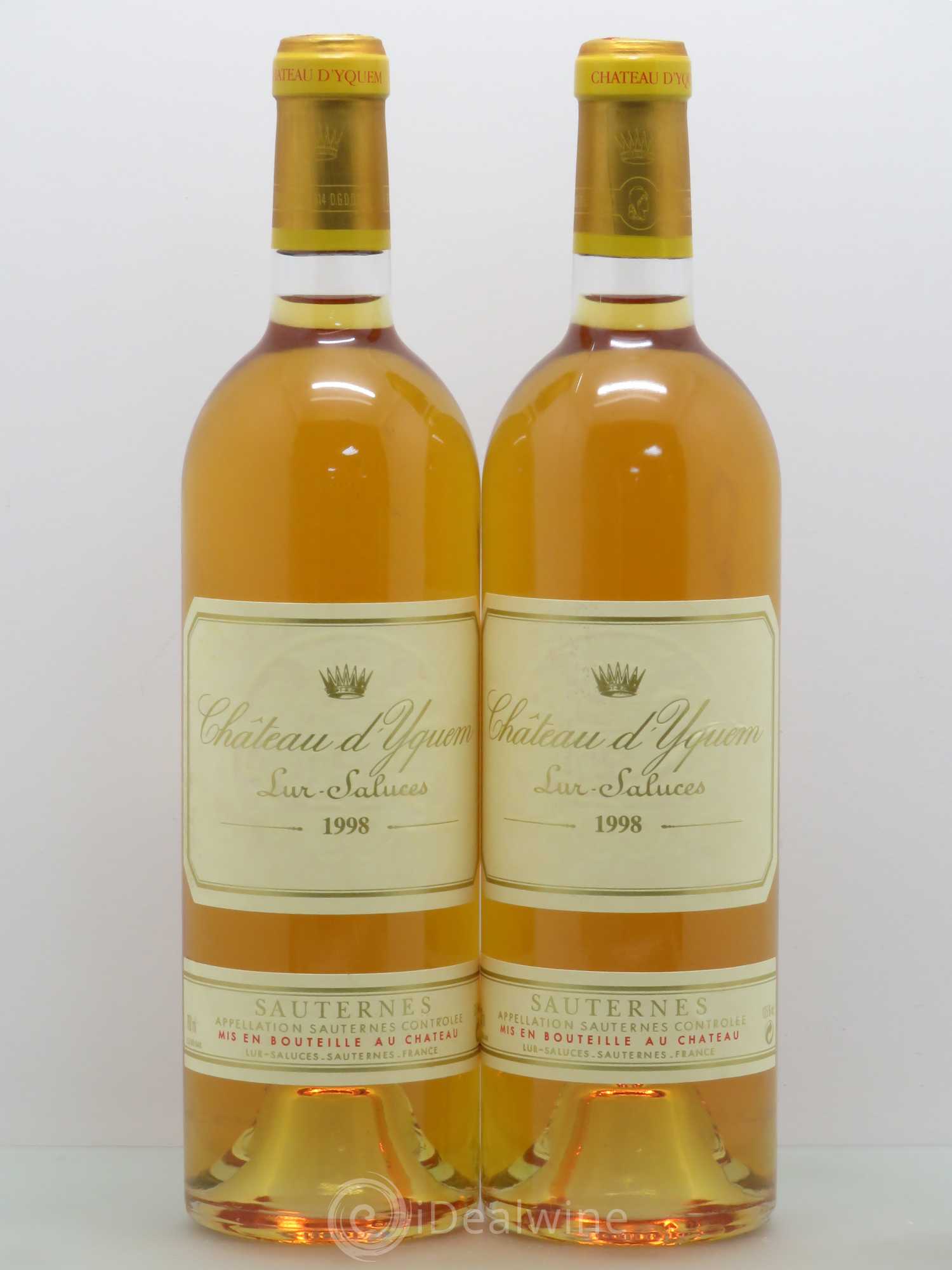 Château d' Yquem 1er Cru Classé Supérieur 1998 - Lotto di 2 bottiglie - 0