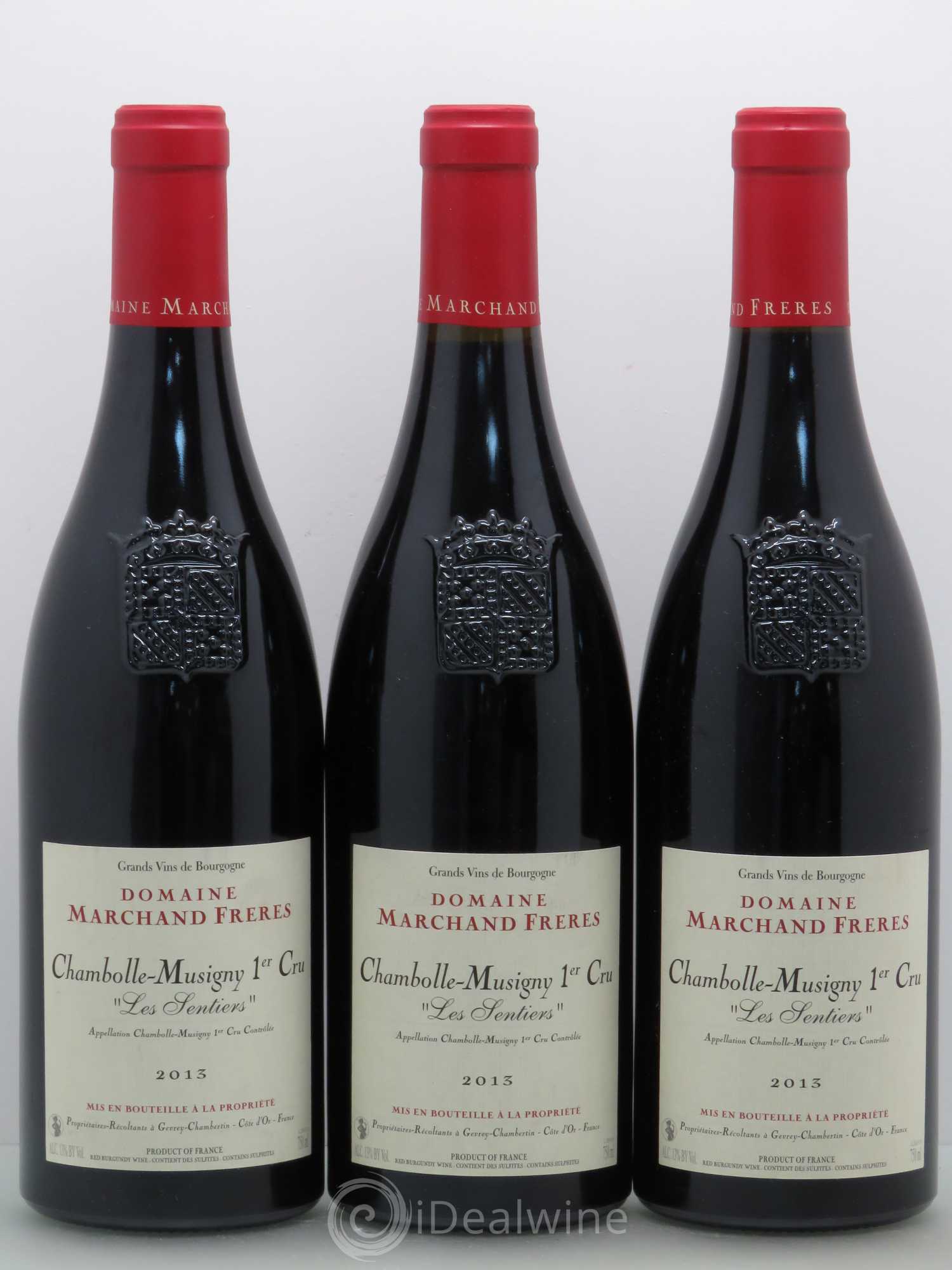 Chambolle-Musigny 1er Cru Les Sentiers Marchand 2013 - Posten von 3 Flaschen - 0
