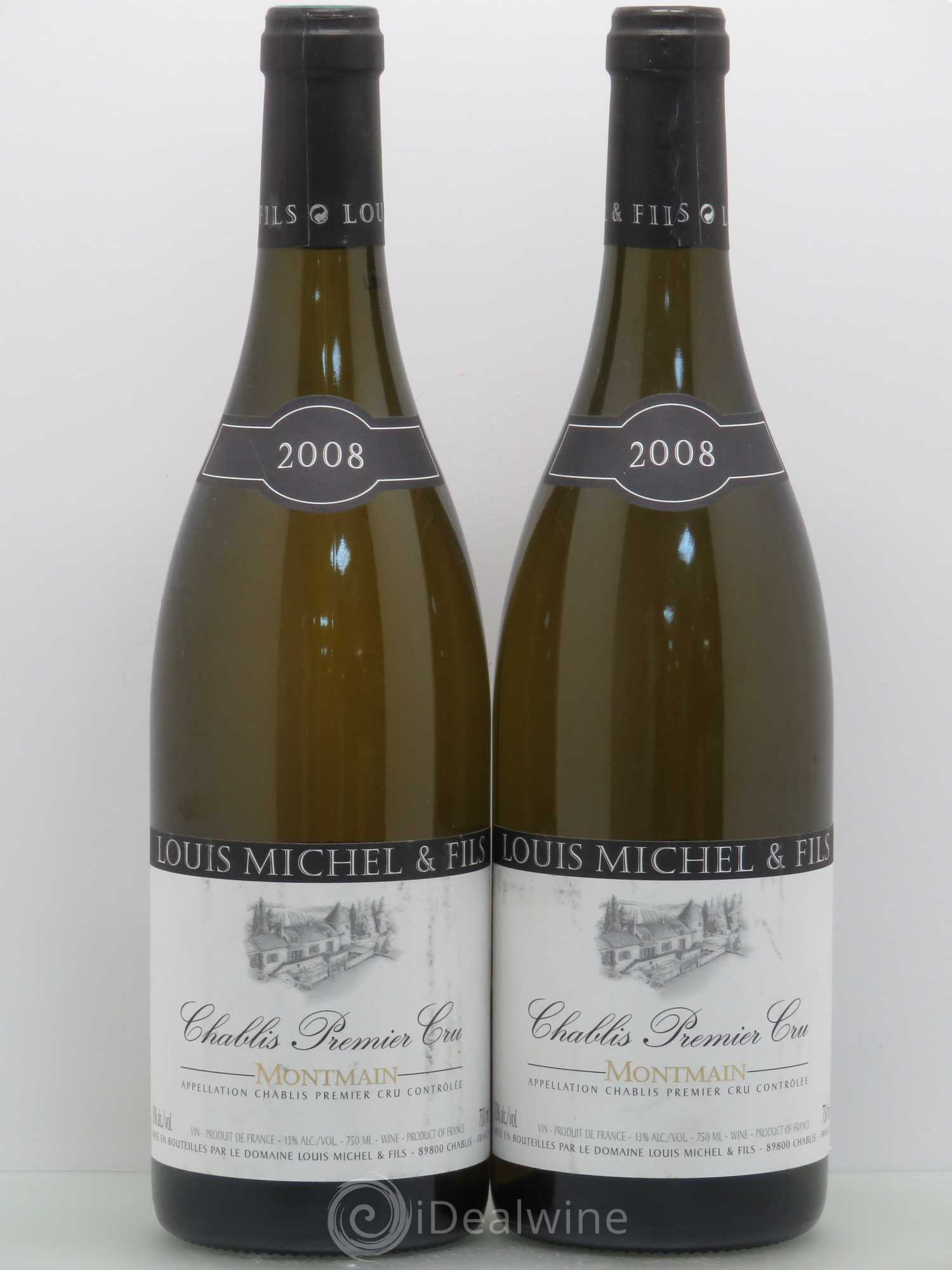 Chablis 1er Cru Montmain - Louis Michel 2008 - Posten von 2 Flaschen - 0