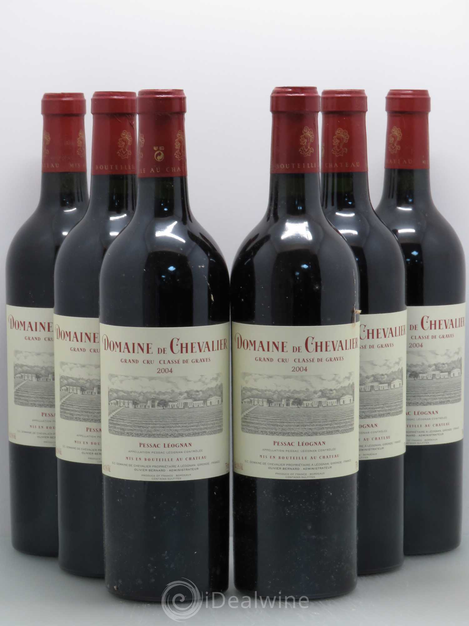 Domaine de Chevalier Cru Classé de Graves 2004 - Lot de 6 bouteilles - 0