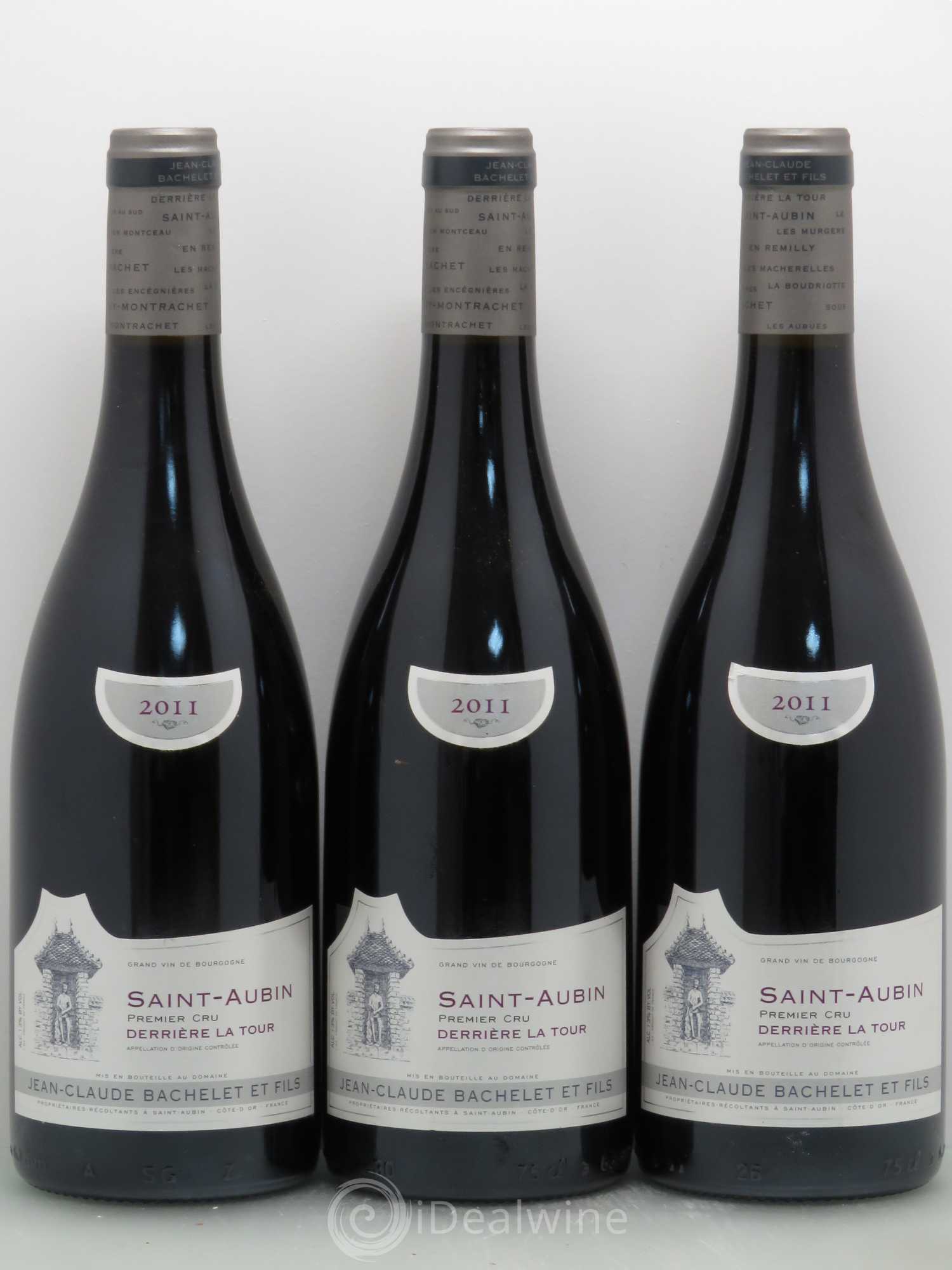 Saint-Aubin 1er Cru Derrière la tour - Jean Claude Bachelet 2011 - Posten von 3 Flaschen - 0