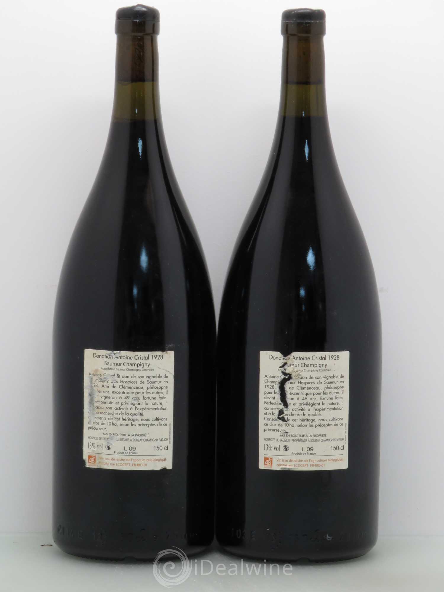 Saumur-Champigny Clos Cristal Hospices de Saumur 2009 - Posten von 2 Magnum - 1