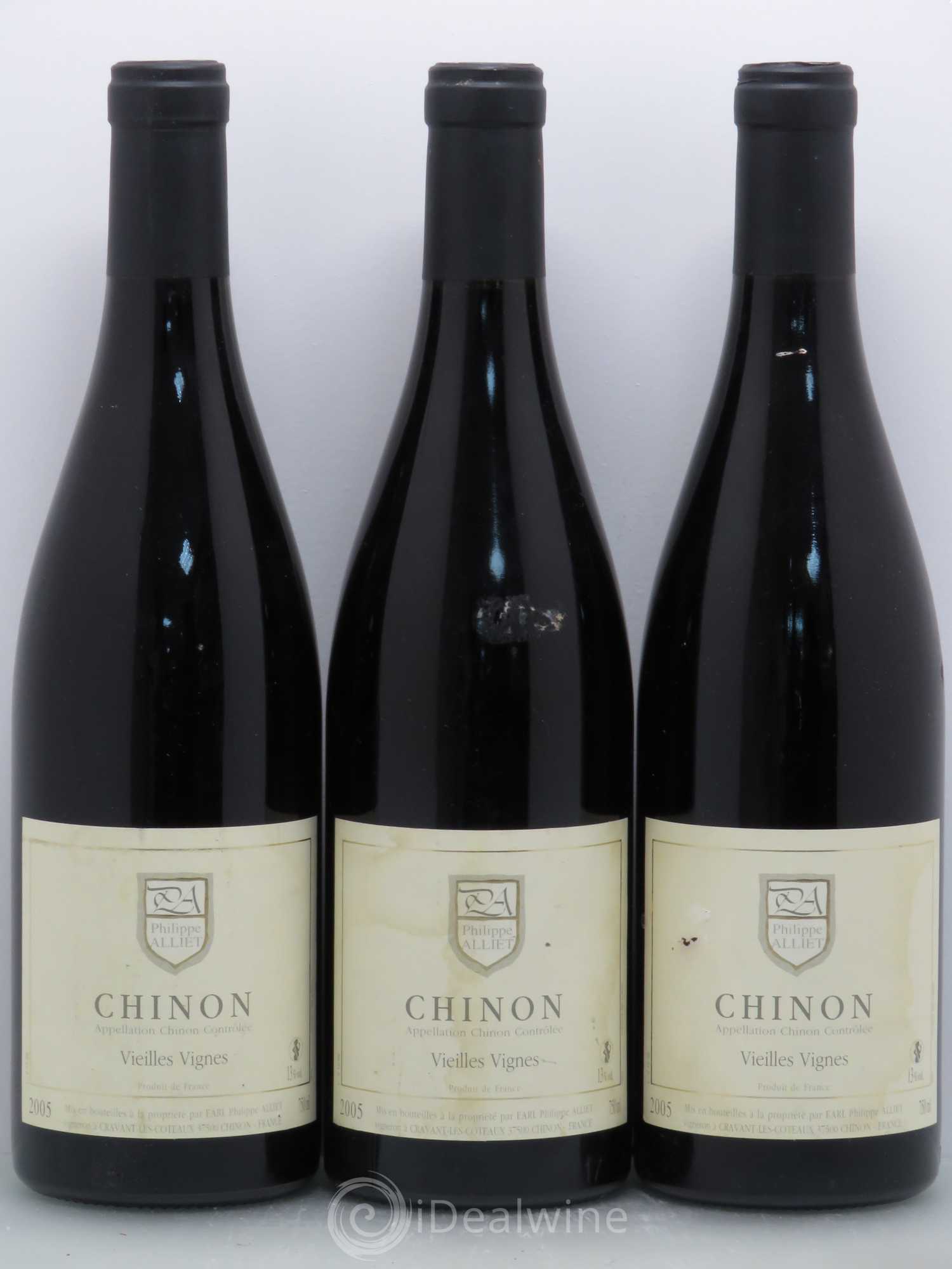 Chinon Vieilles Vignes Philippe Alliet 2005 - Lot de 5 bouteilles - 1