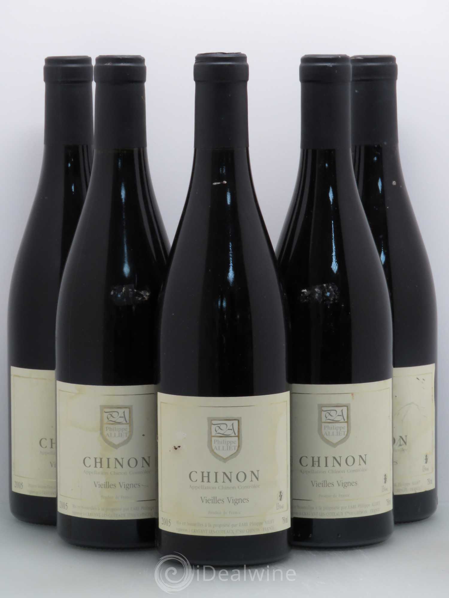 Chinon Vieilles Vignes Philippe Alliet 2005 - Lot de 5 bouteilles - 0