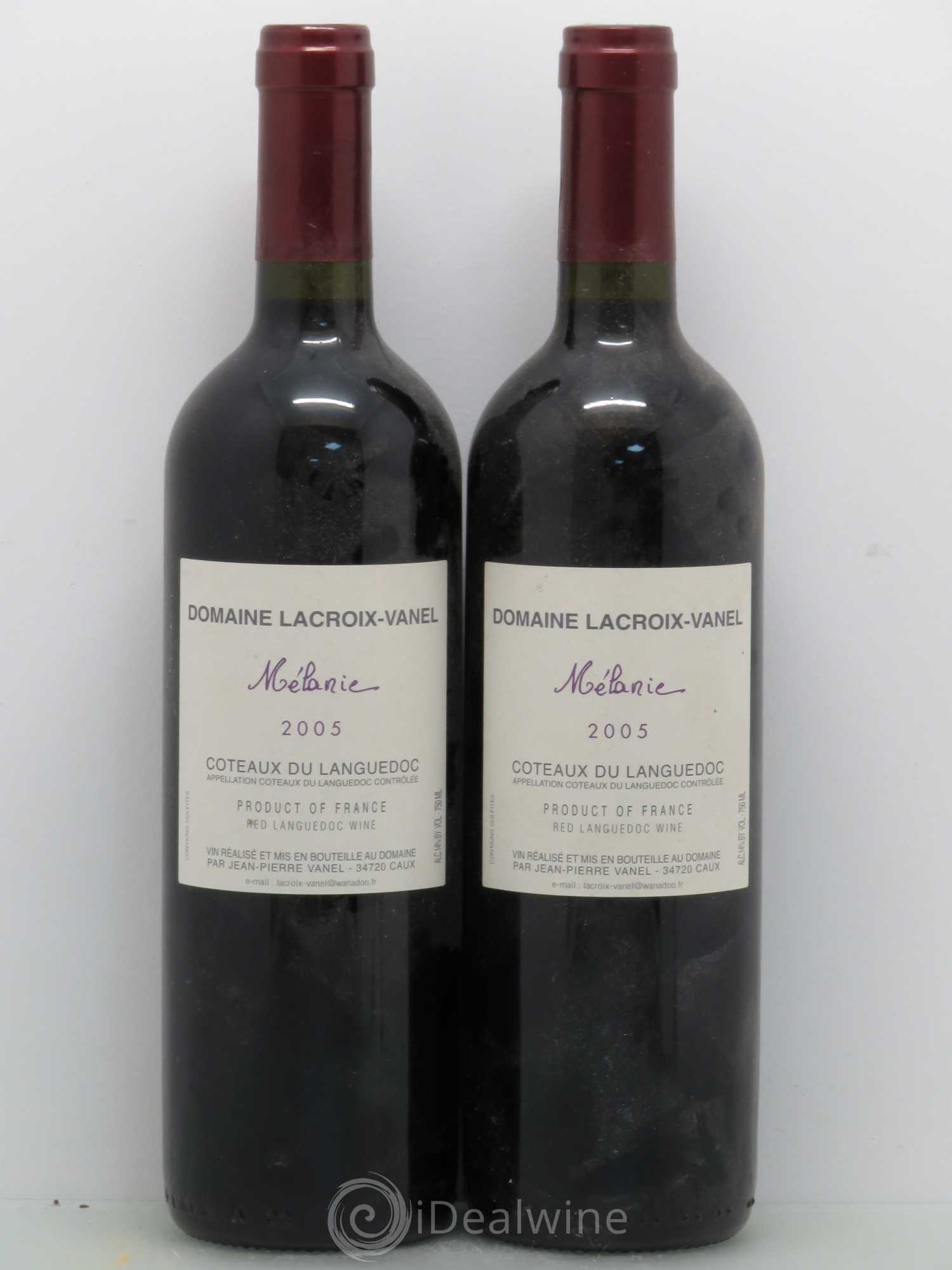 Coteaux du Languedoc Pezenas Domaine Lacroix Vanel Mélanie 2005 - Posten von 2 Flaschen - 0