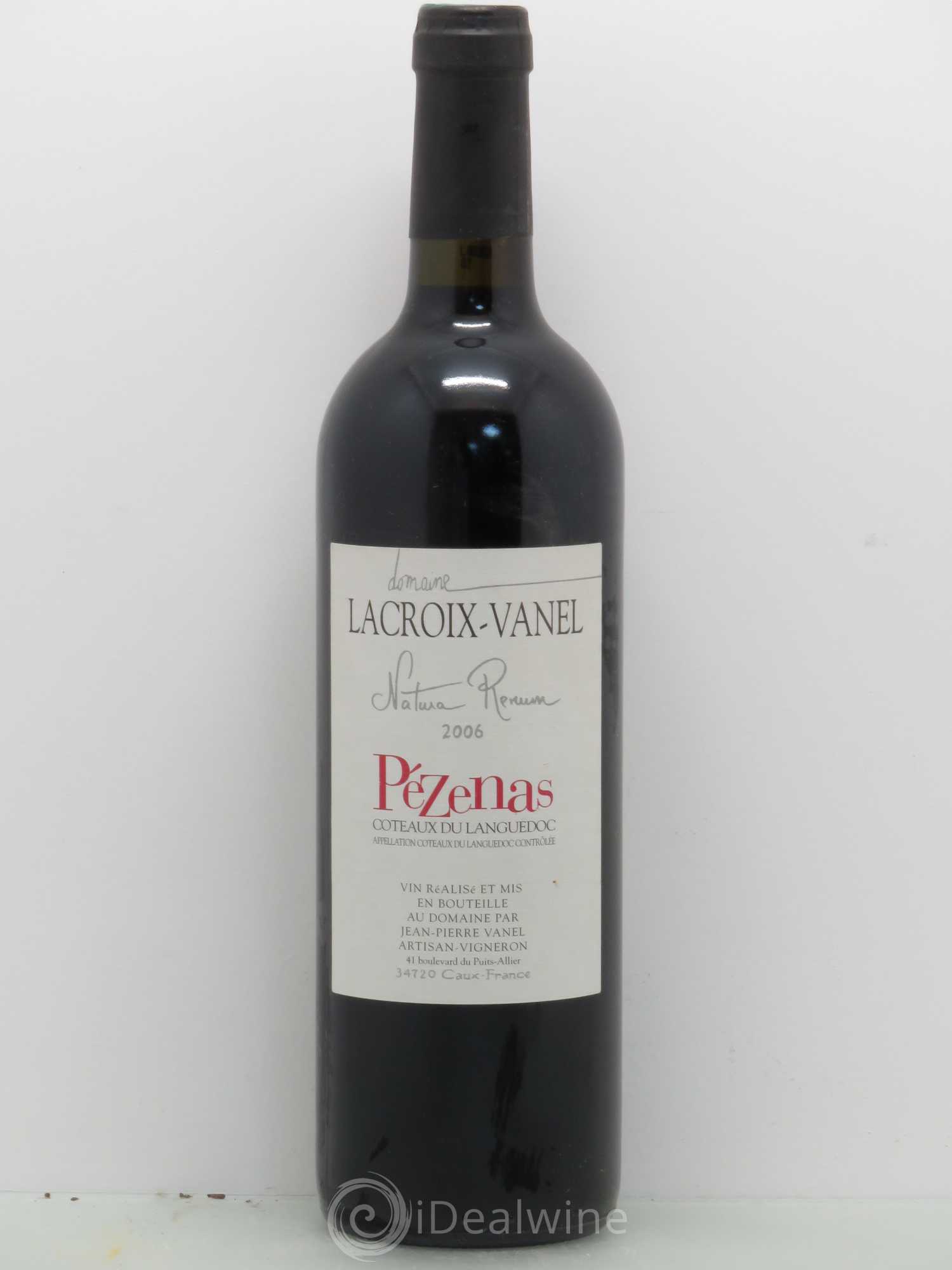 Coteaux du Languedoc Pezenas Domaine Lacroix Vanel Natura Rerum 2006 - Posten von 1 Flasche - 0