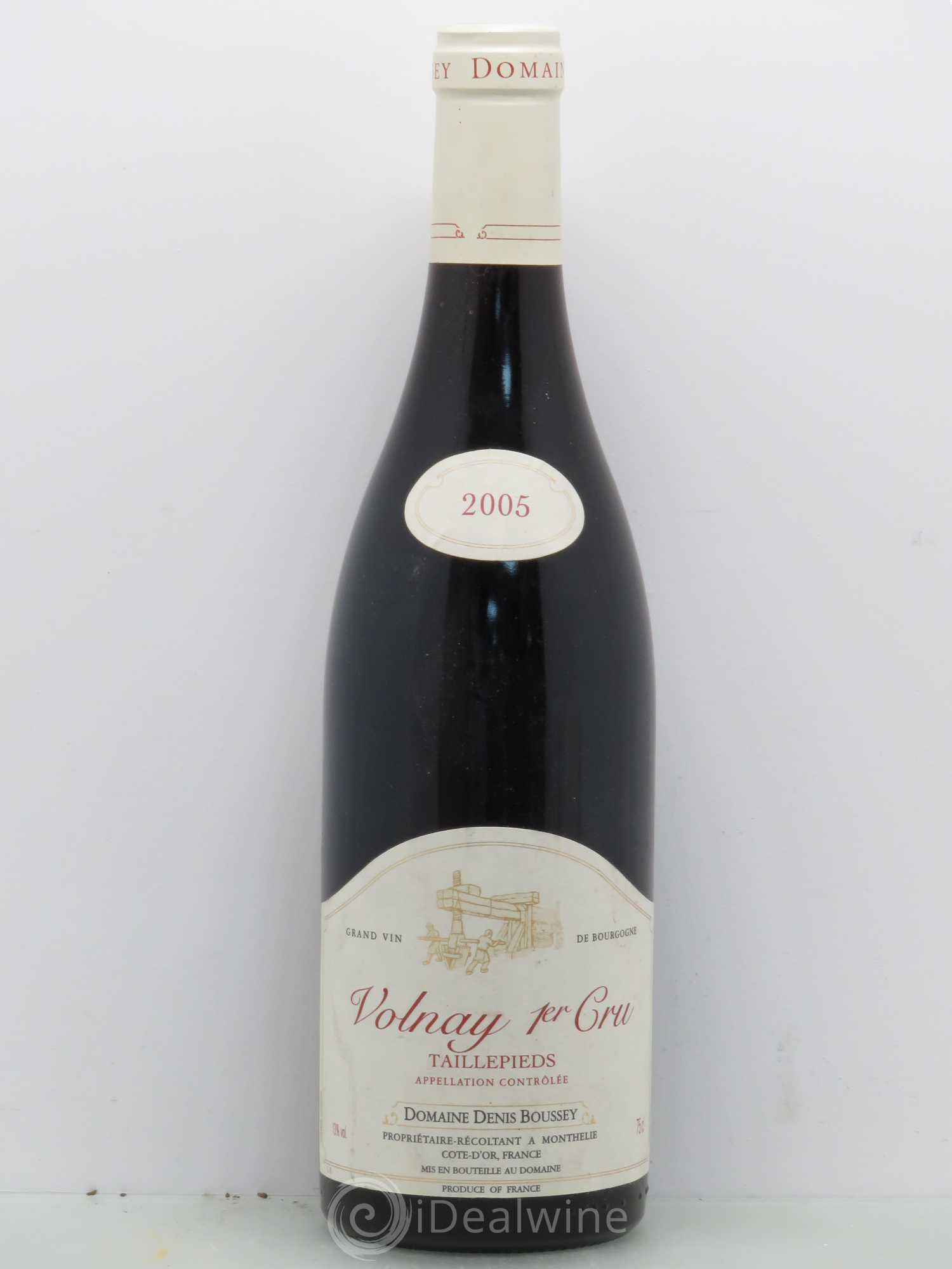 Volnay 1er Cru Taillepieds - Domaine Denis Boussey 2005 - Posten von 1 Flasche - 0
