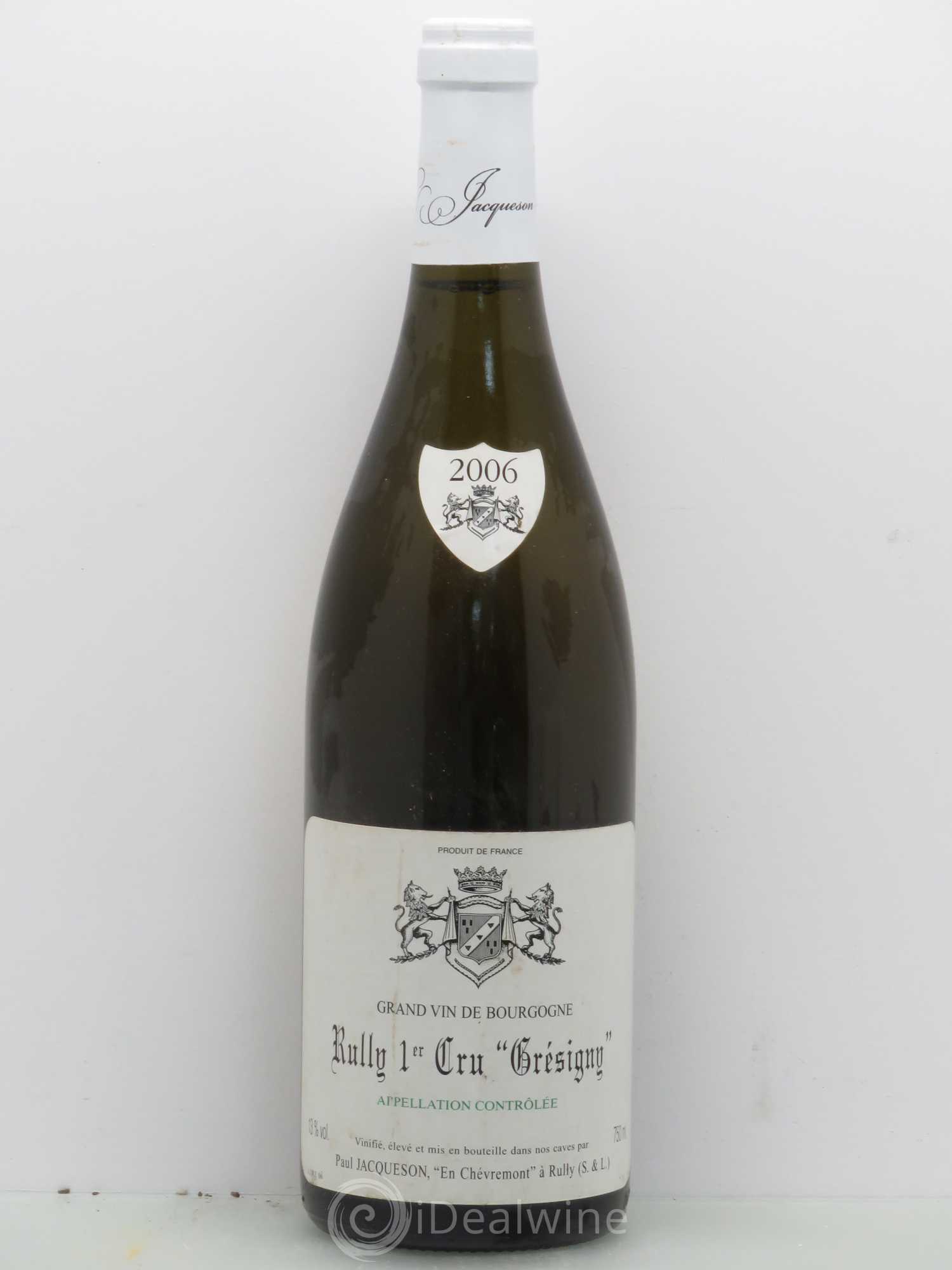 Rully 1er Cru En Grésigny - Domaine Jacqueson 2006 - Posten von 1 Flasche - 0