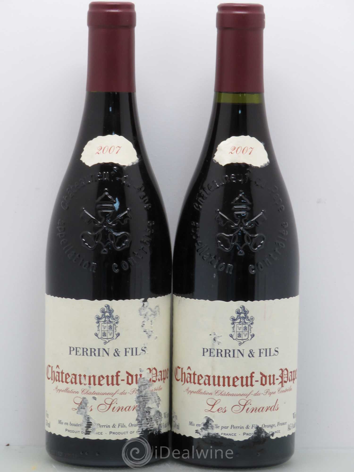 Châteauneuf-du-Pape Château de Beaucastel Famille Perrin Les Sinards 2007 - Lot de 2 bouteilles - 0