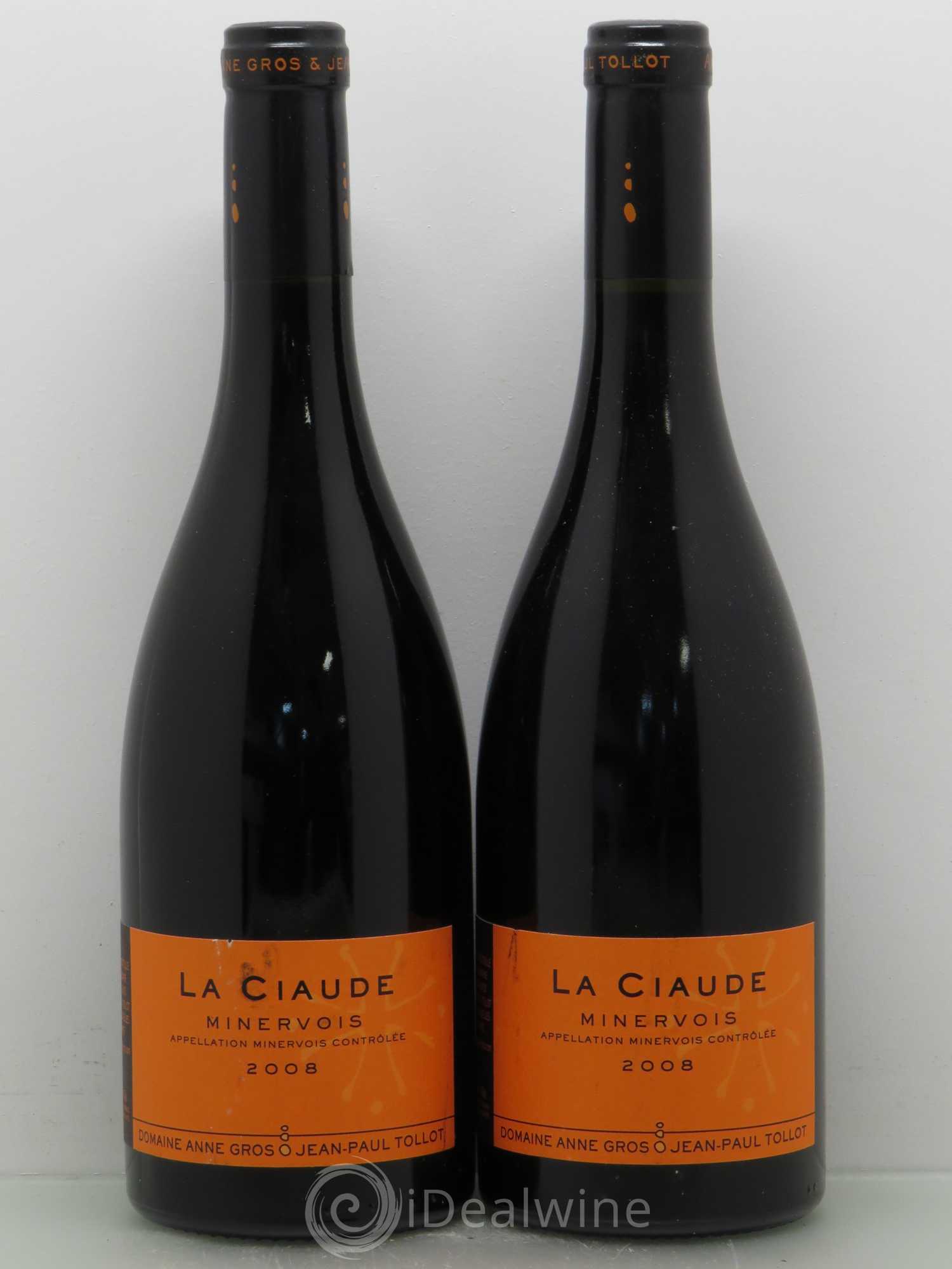 Minervois La Ciaude Anne Gros et J.P Tollot 2008 - Posten von 2 Flaschen - 0