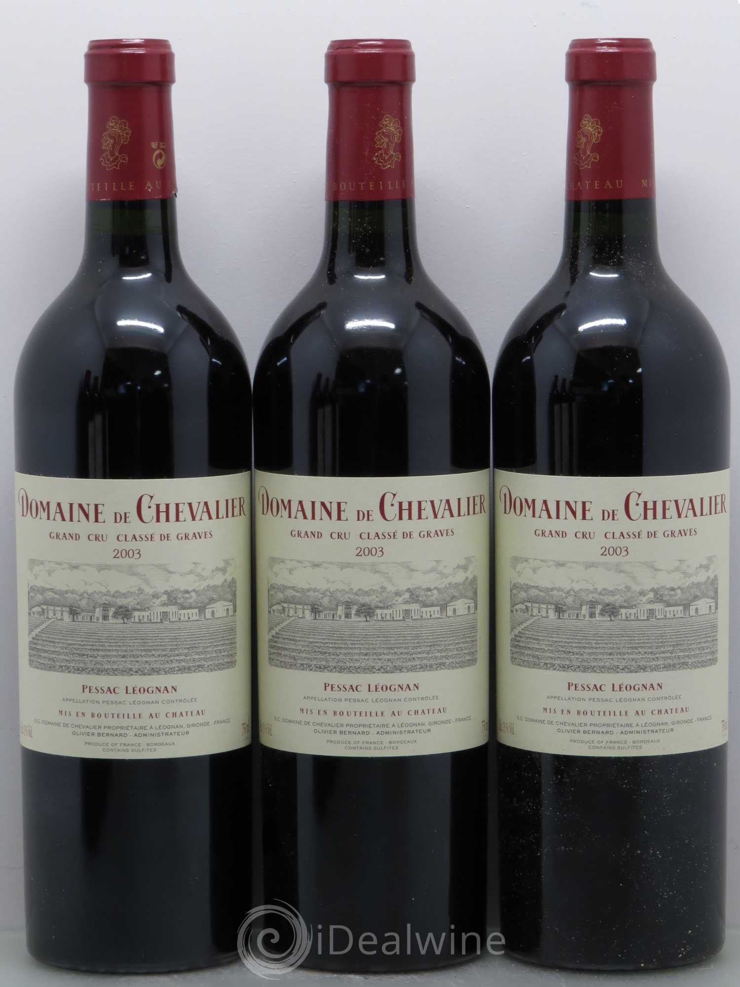 Domaine de Chevalier Cru Classé de Graves 2003 - Lot de 6 bouteilles - 1