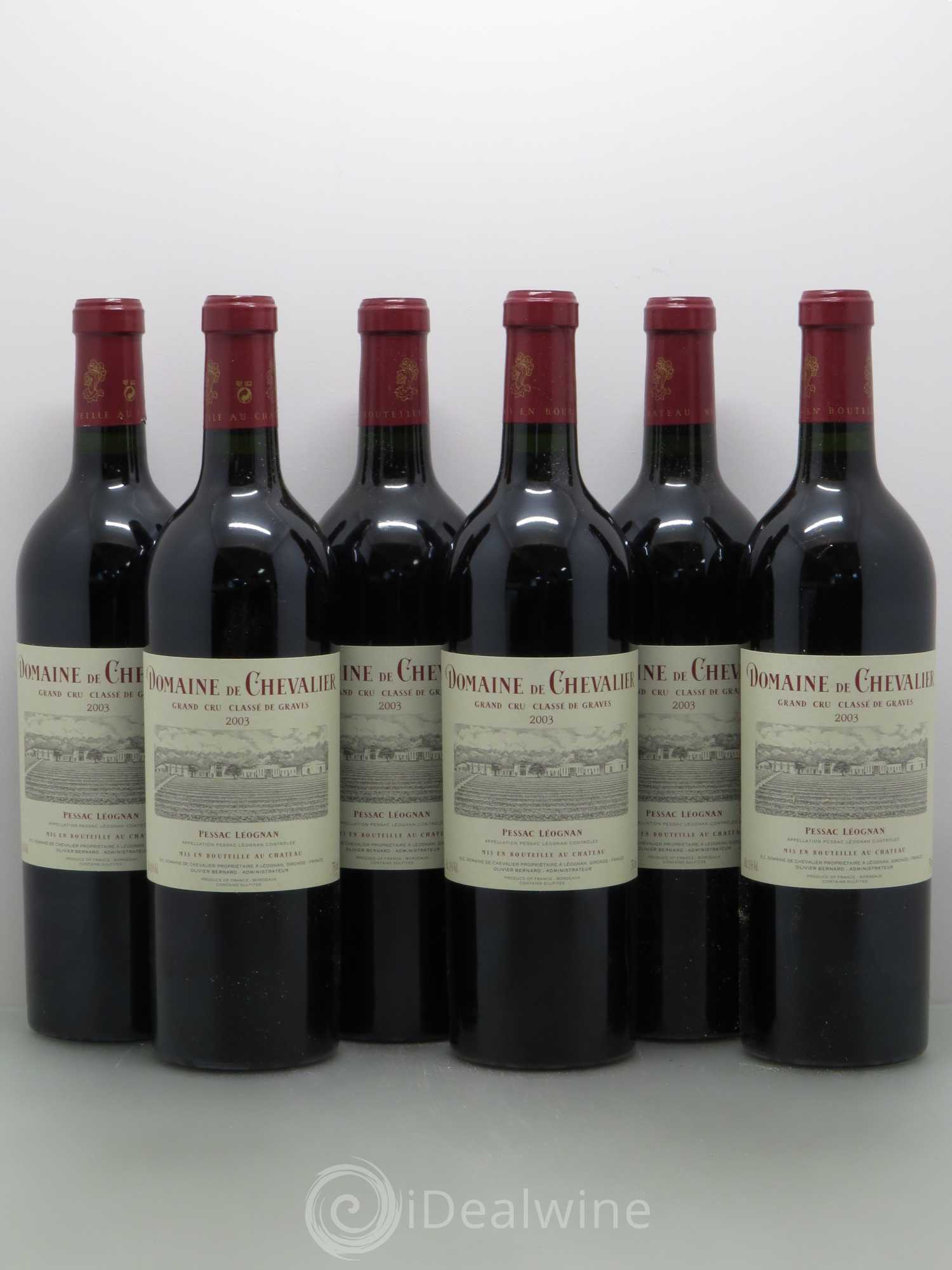 Domaine de Chevalier Cru Classé de Graves 2003 - Lot de 6 bouteilles - 0